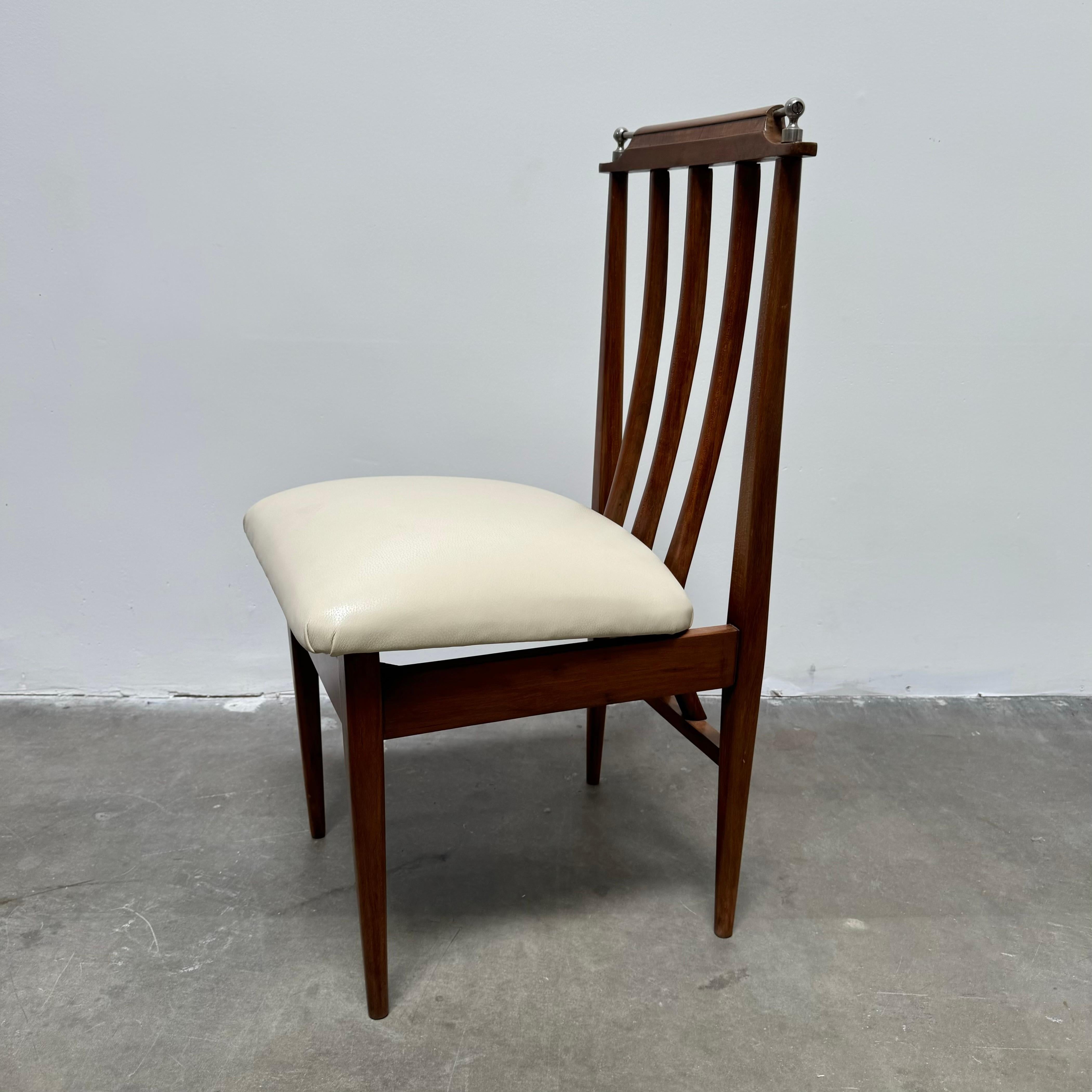 Set of 6 Argentinian Peteribí Wood Dining Chairs, Argentina 1960s 2