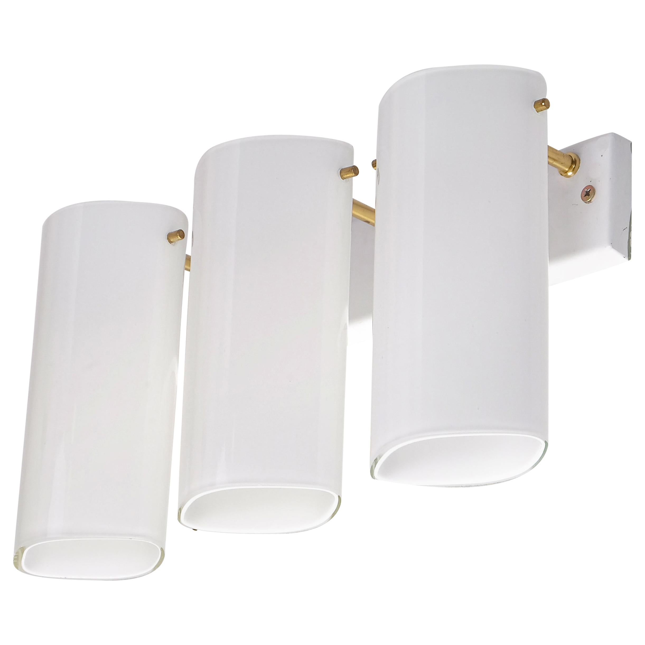 Set of 6 "Ark" Wall Lamps by Gert Nyström, Fagerhults, Sweden, 1960s For Sale