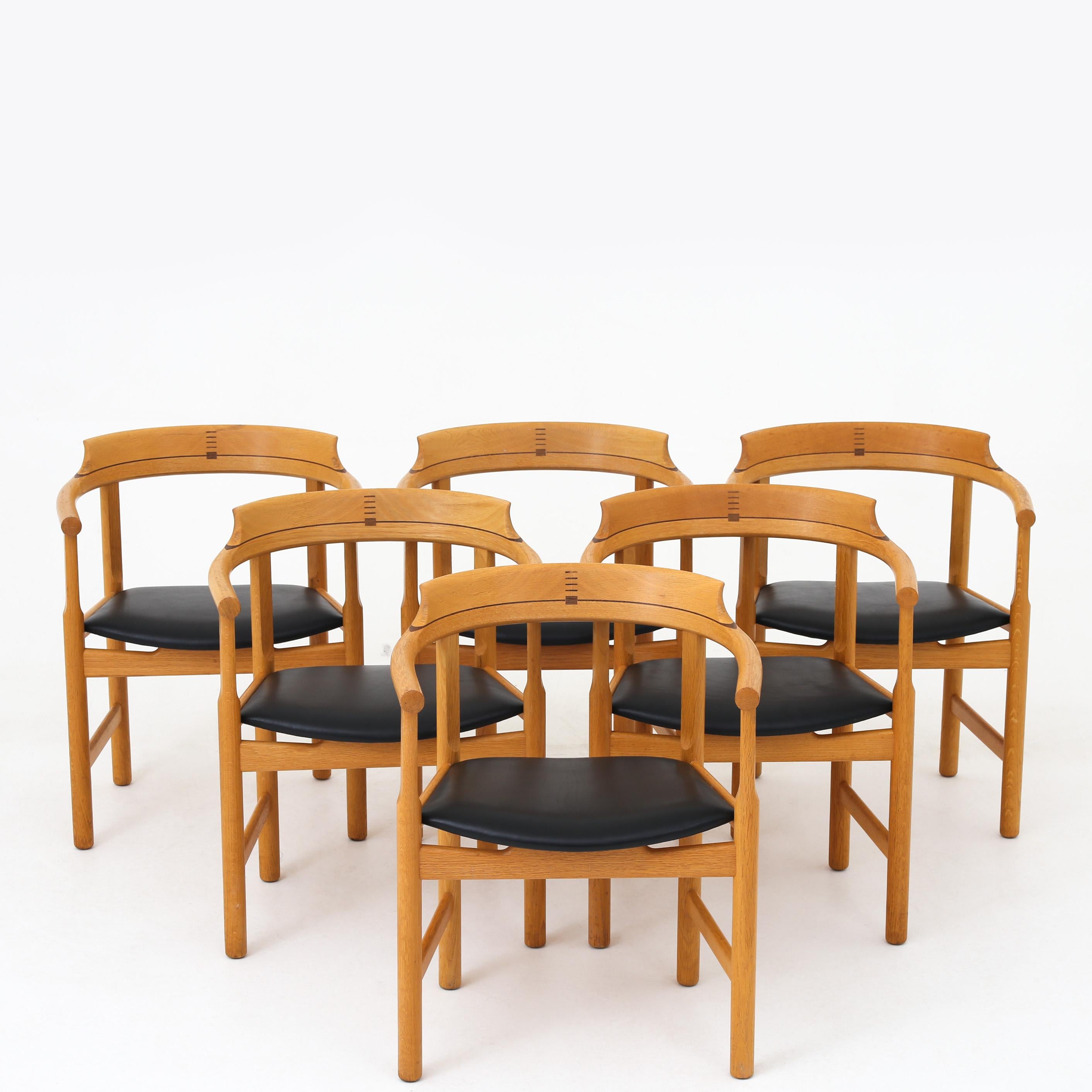 Set of 6 Arm Chairs by Hans J. Wegner, More Chairs Available 3