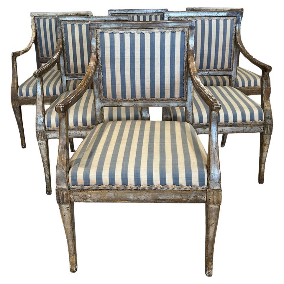Set of 6 Arm Chairs For Sale at 1stDibs