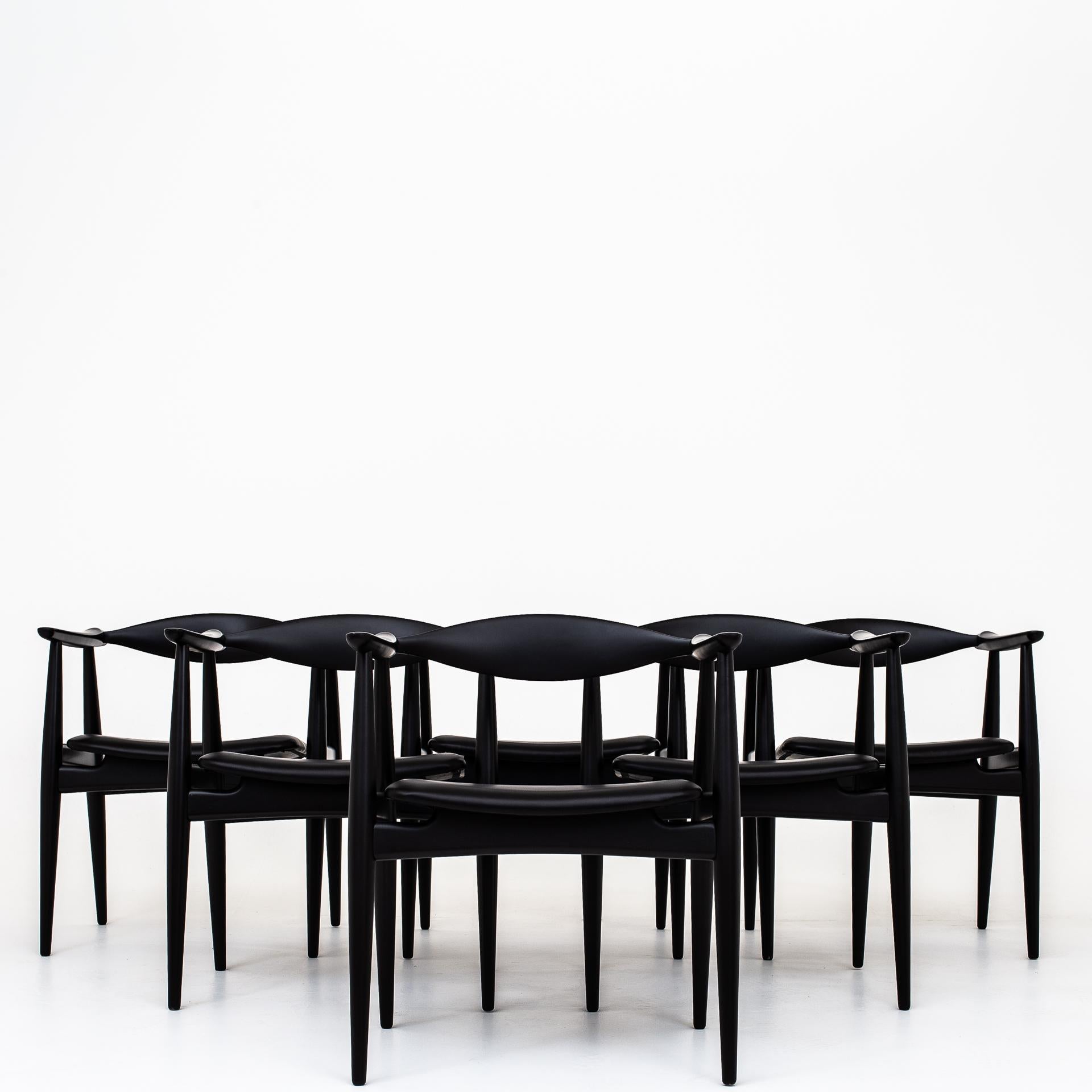 Set of 6 Armchairs by Hans J. Wegner 1
