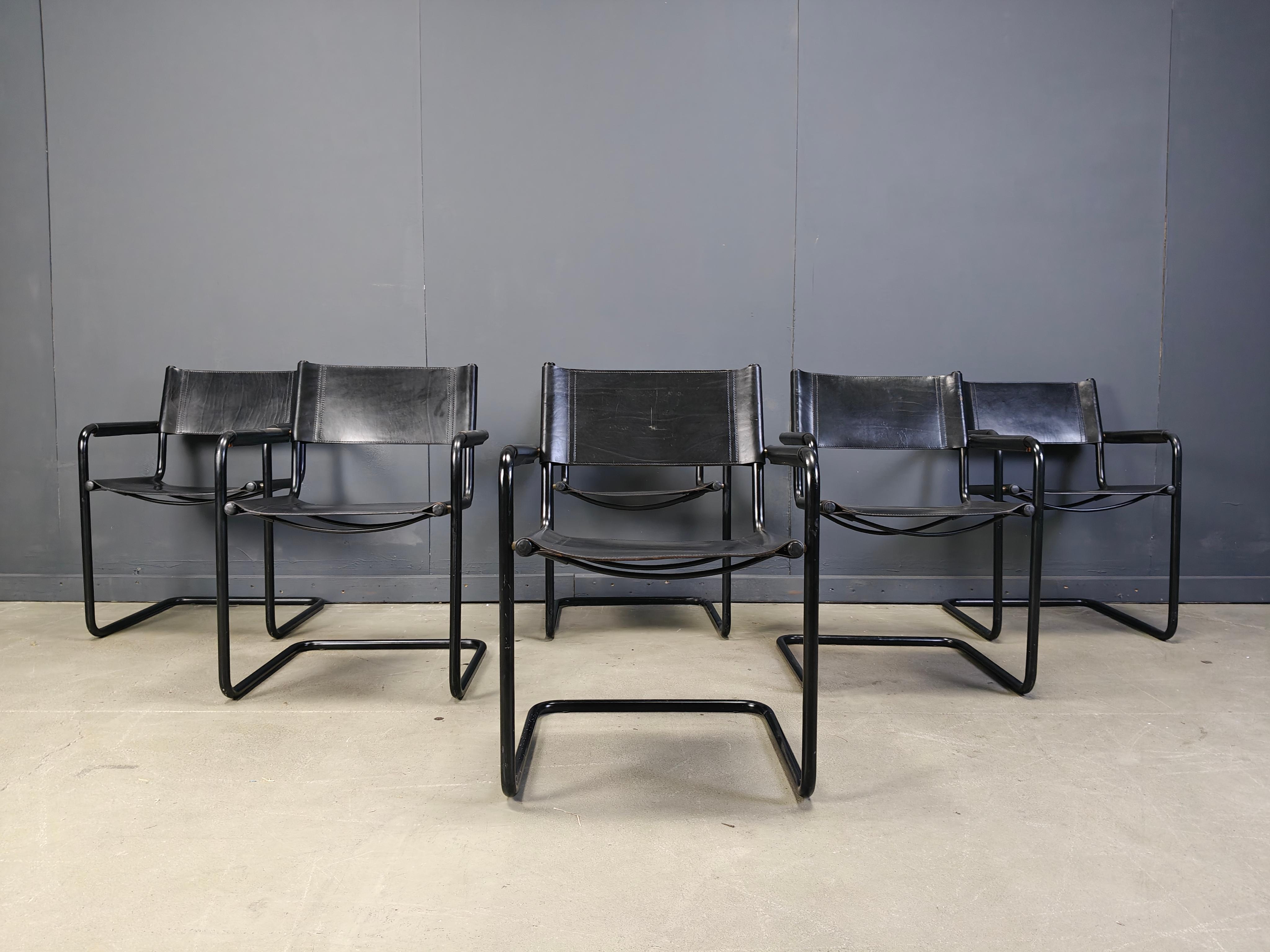 Conjunto de 6 sillones de Linea Veam - Años 80 en venta 6