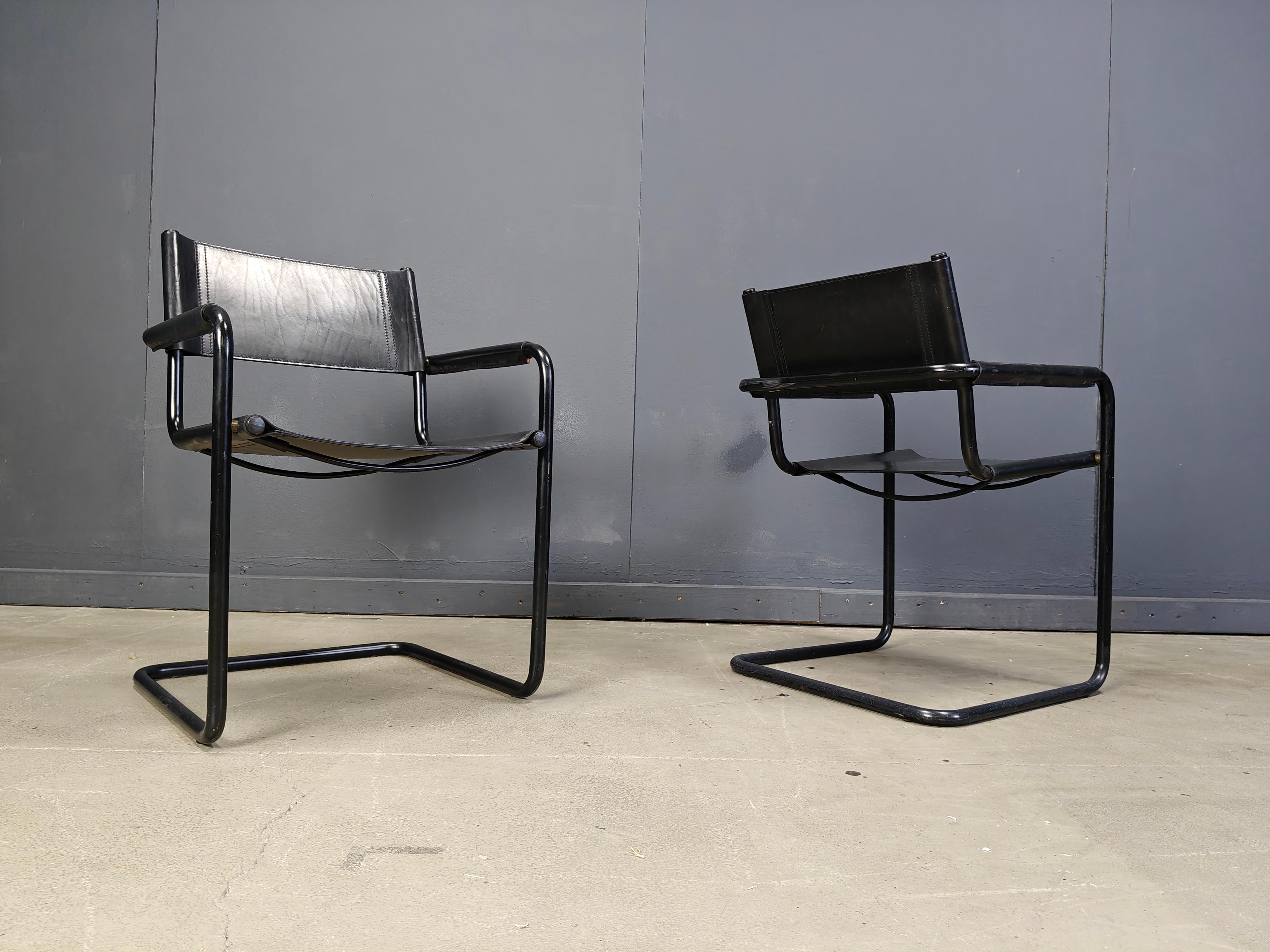 Conjunto de 6 sillones de Linea Veam - Años 80 Bauhaus en venta