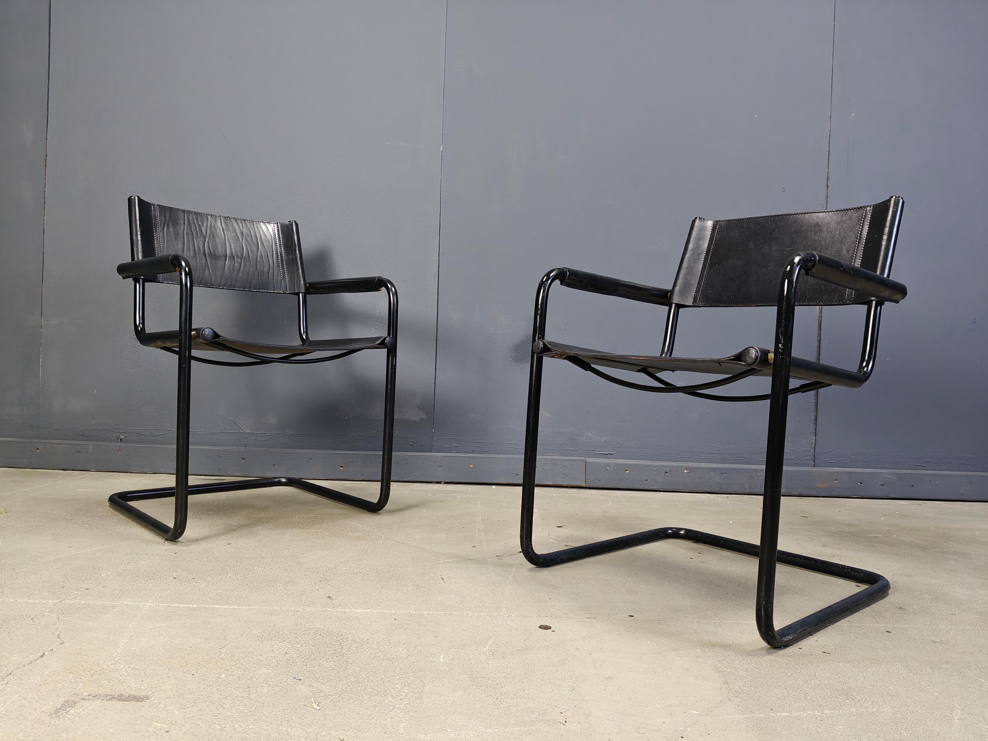 Conjunto de 6 sillones de Linea Veam - Años 80 Metal en venta