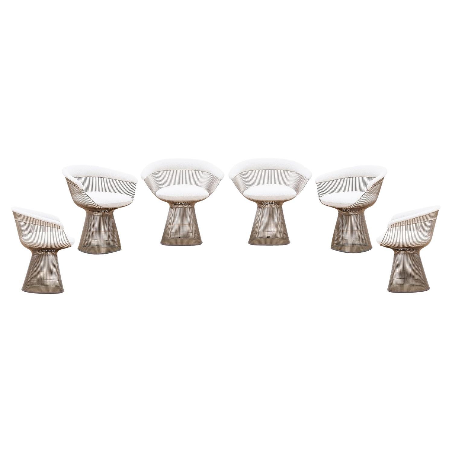 Set aus 6 Sesseln, entworfen von Warren Platner, 1960er Jahre im Angebot