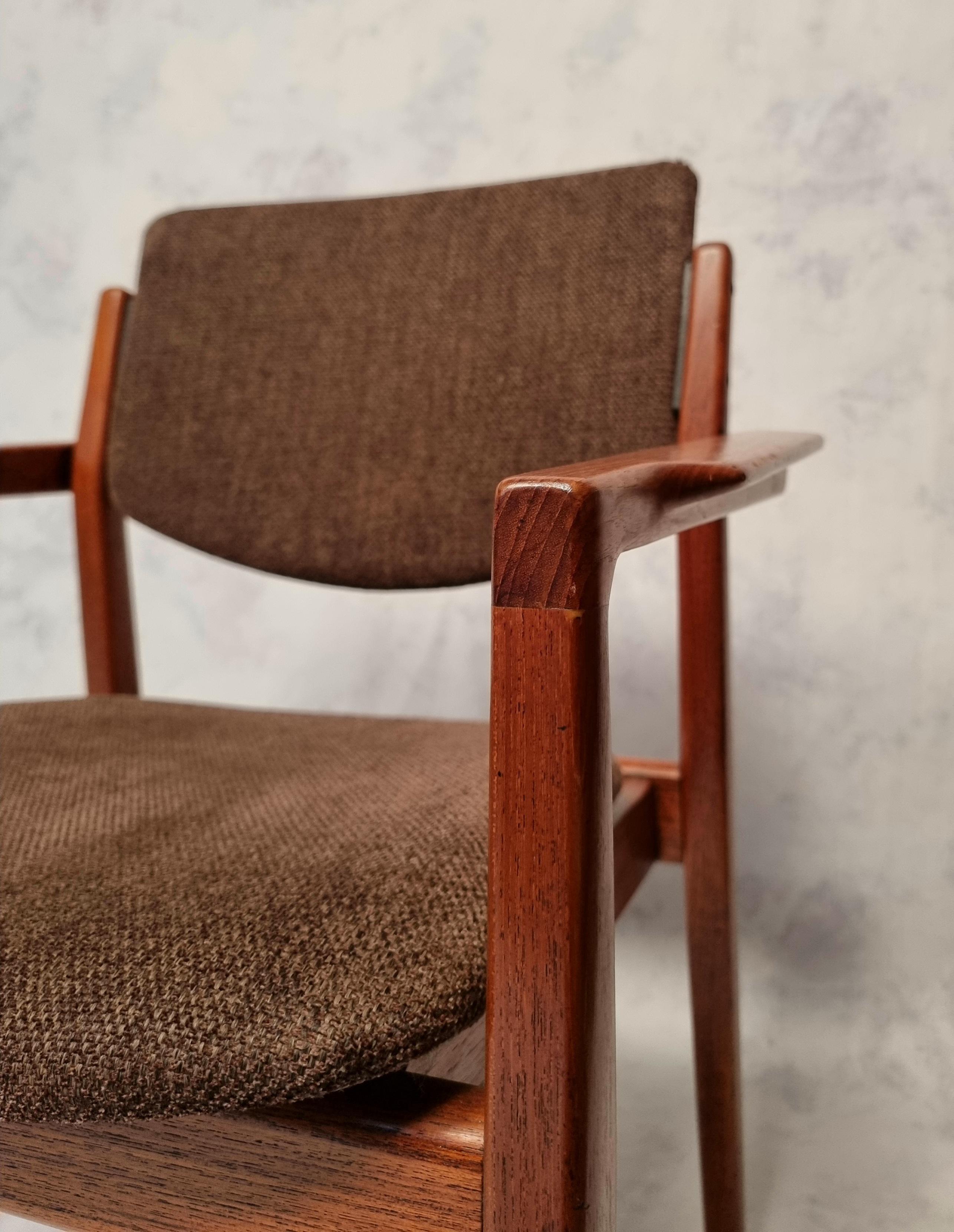 Set of 6 Armchairs Model 196, Finn Juhl For France & Son, Teak, Ca 1960 4