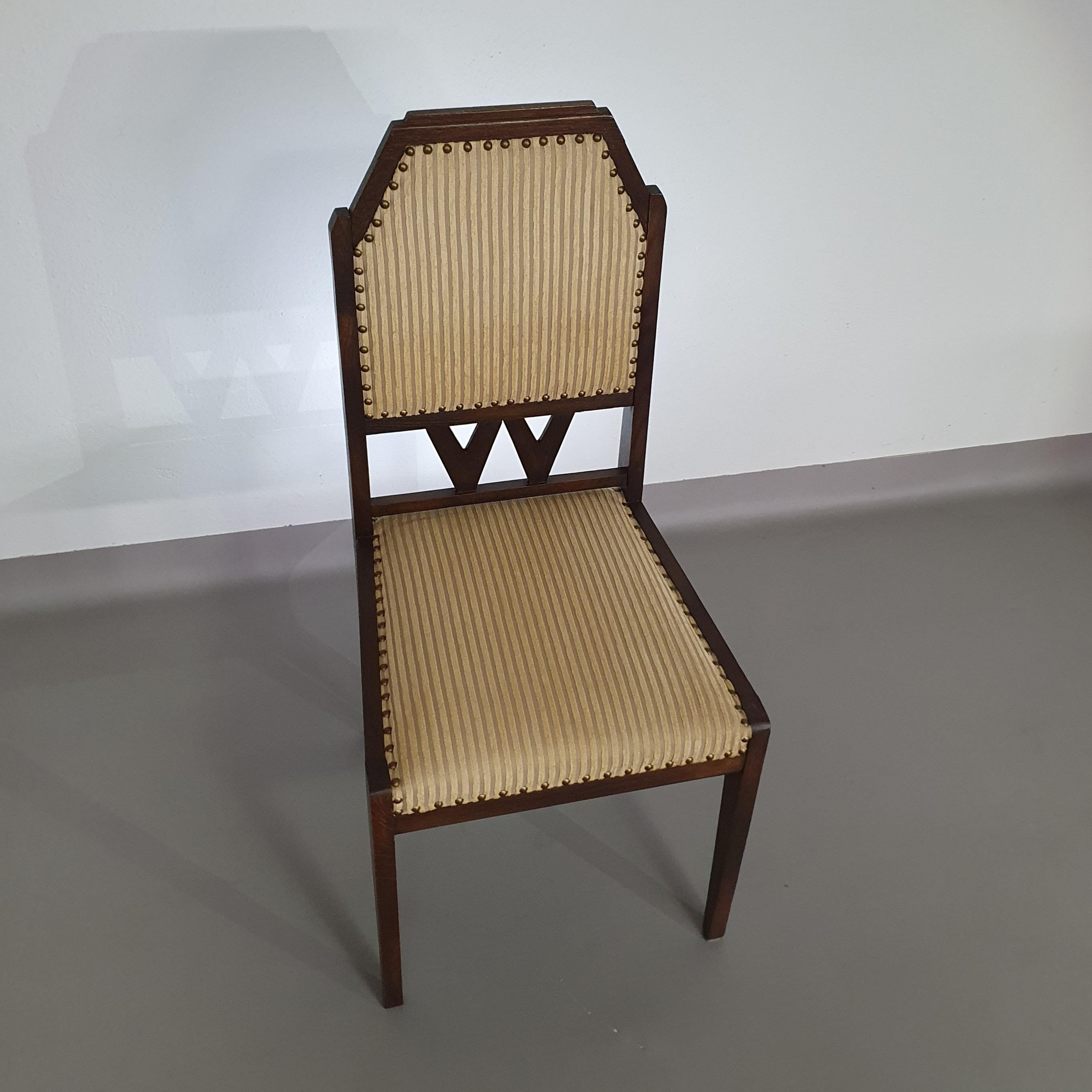 Set von 6 Art-Déco-Stühlen, 60er-Jahre-Set im Angebot 3