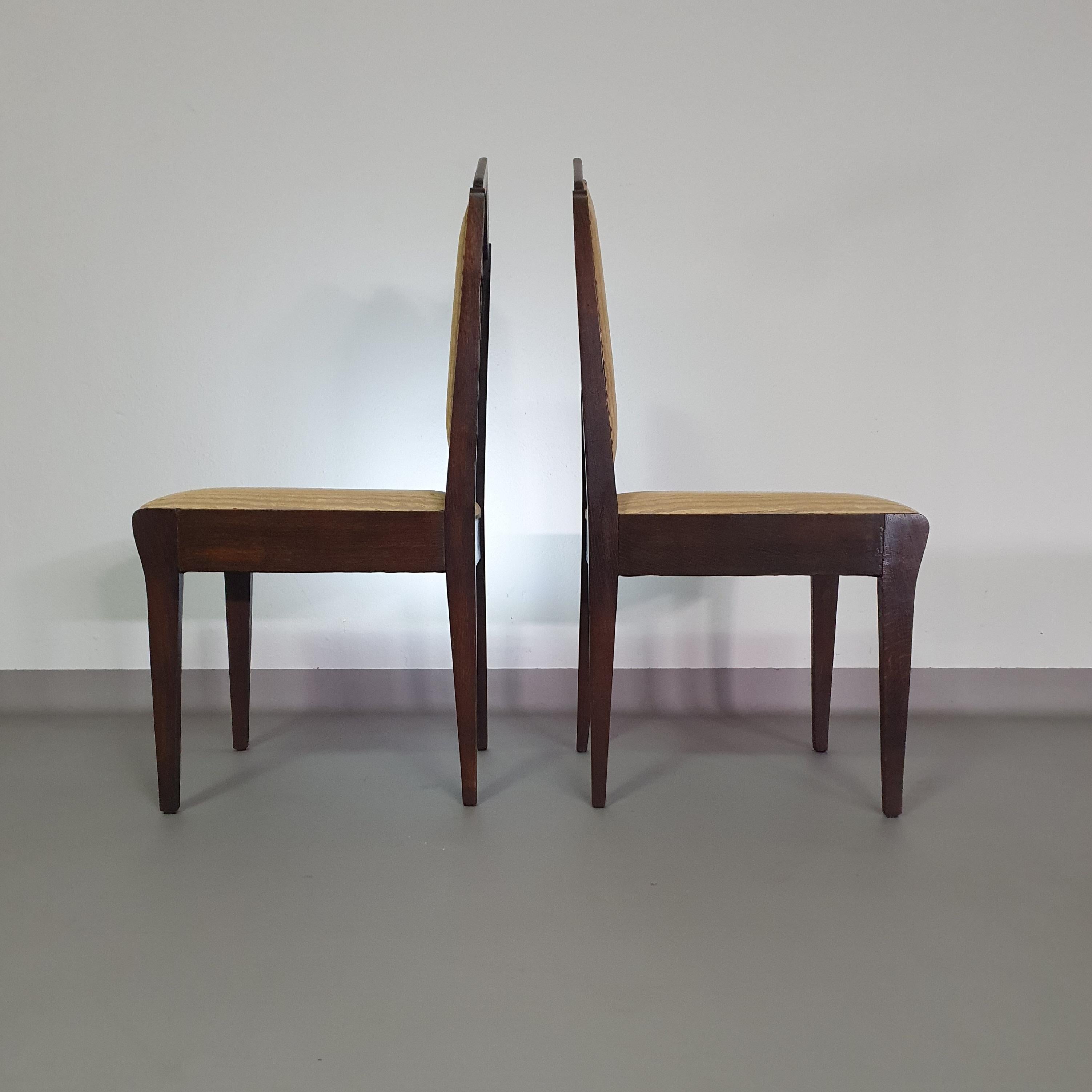 Set von 6 Art-Déco-Stühlen, 60er-Jahre-Set im Angebot 6