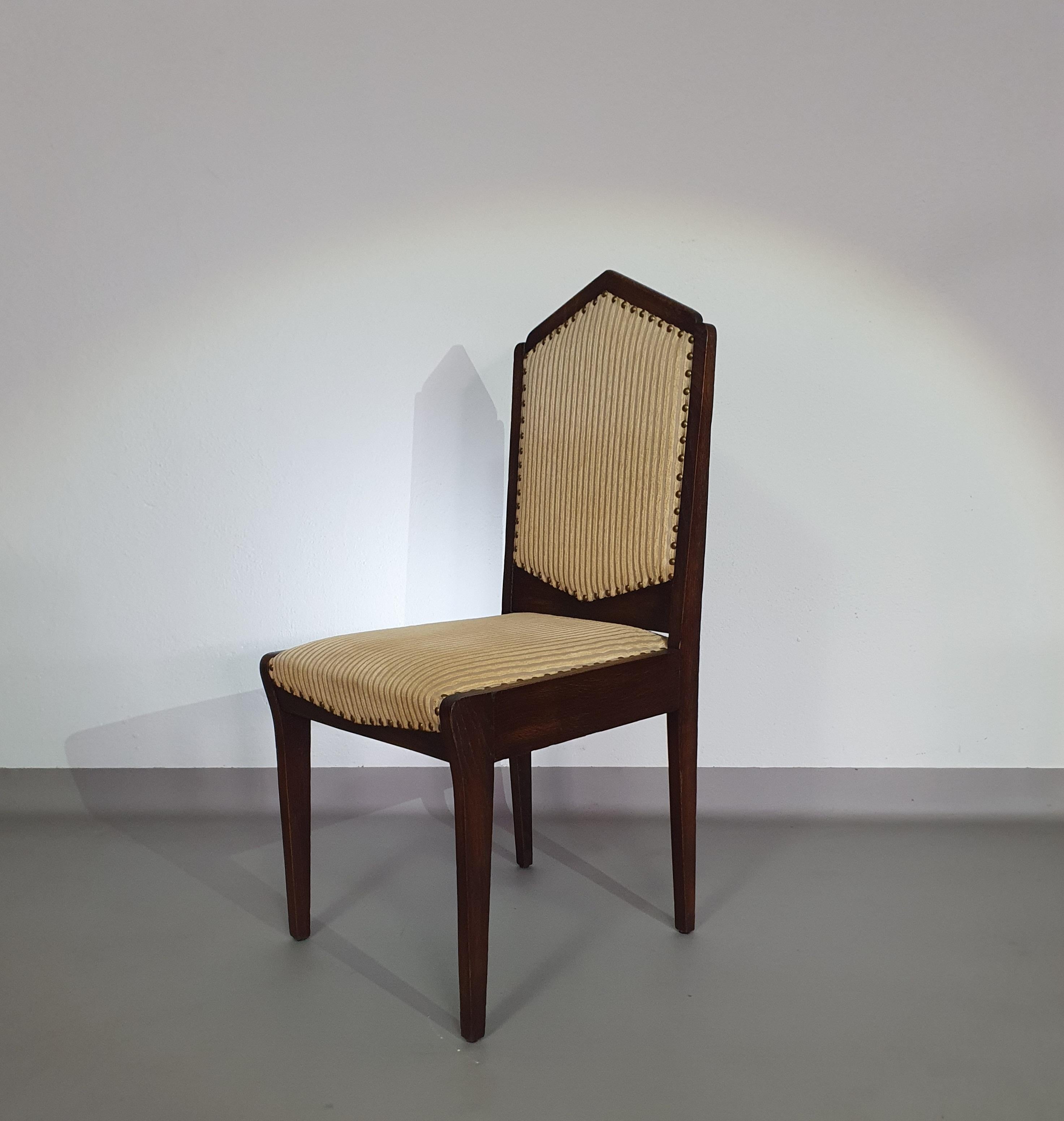 Ensemble de 6 chaises Art Déco des années 60 en vente 10