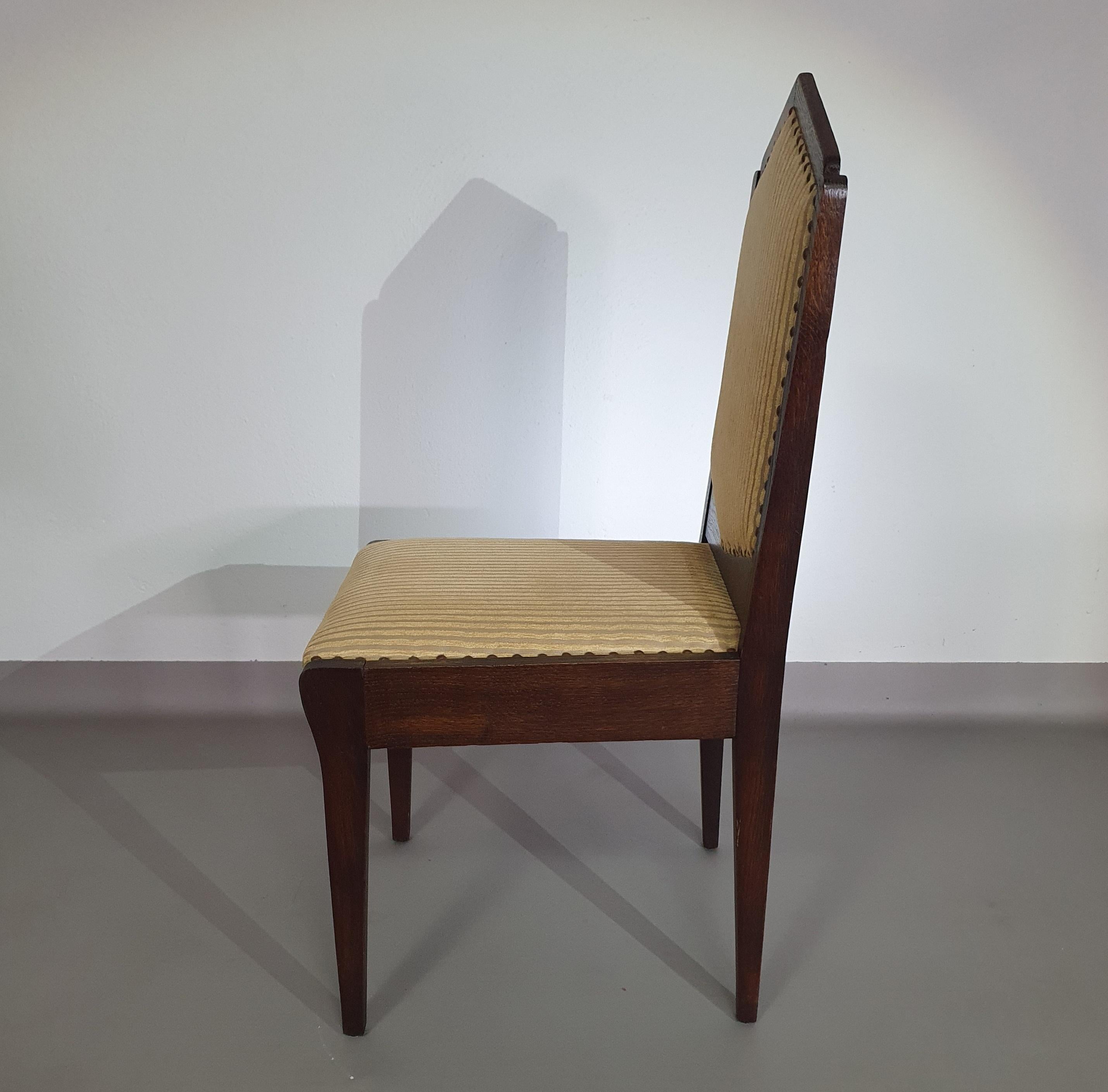 Ensemble de 6 chaises Art Déco des années 60 en vente 11