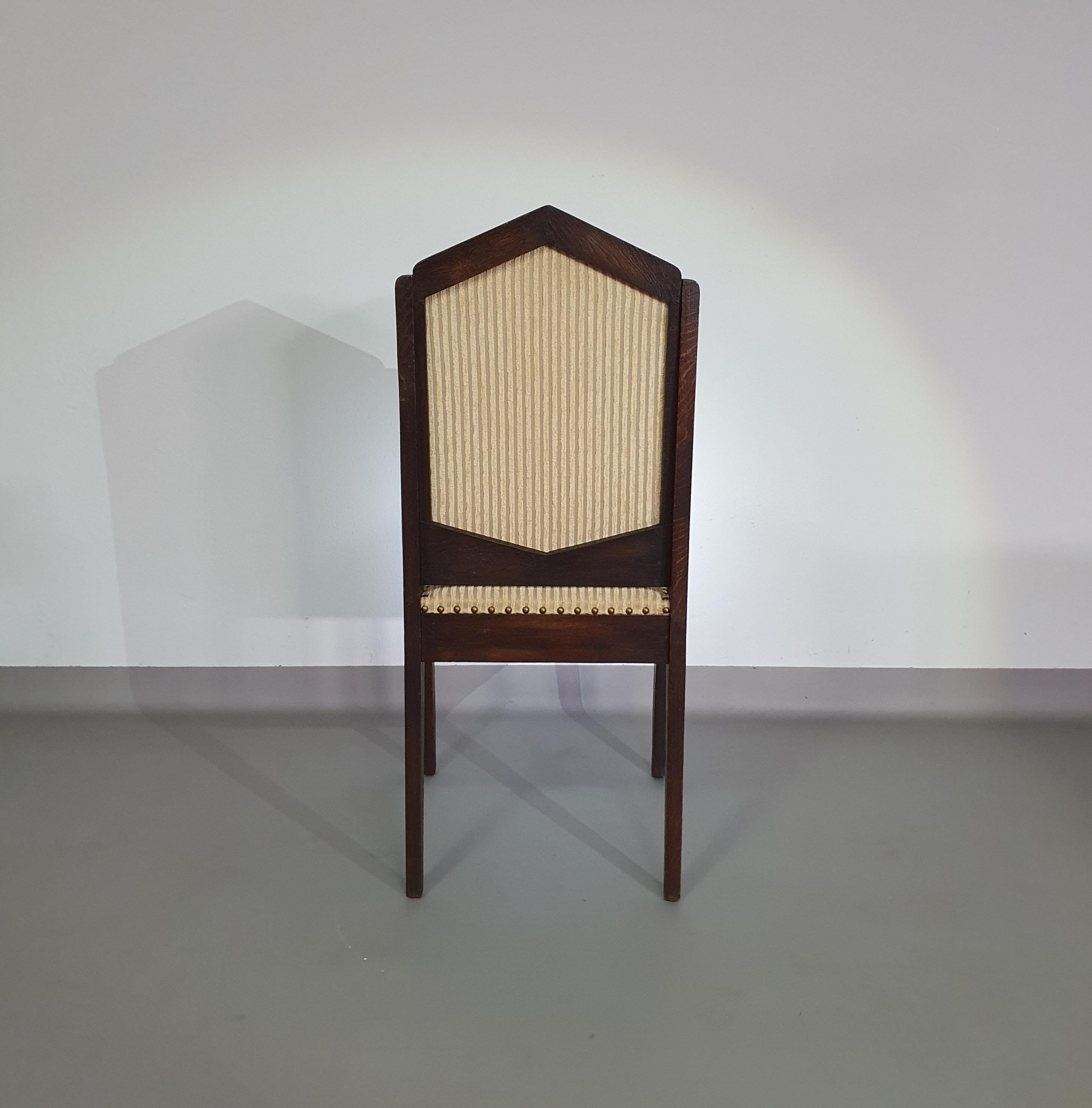 Ensemble de 6 chaises Art Déco des années 60 en vente 13