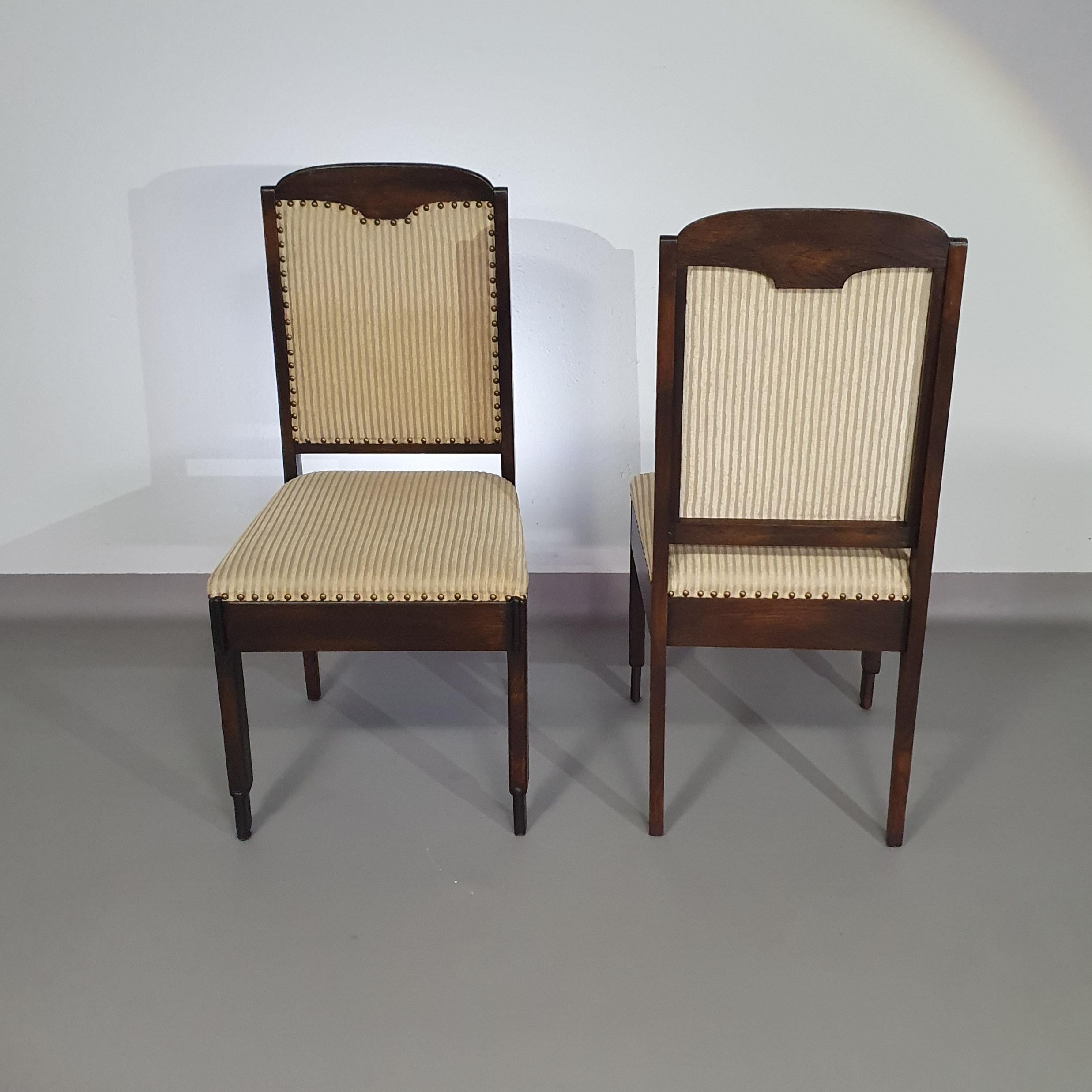 Set of 6 , Art Deco chairs 60's For Sale 2