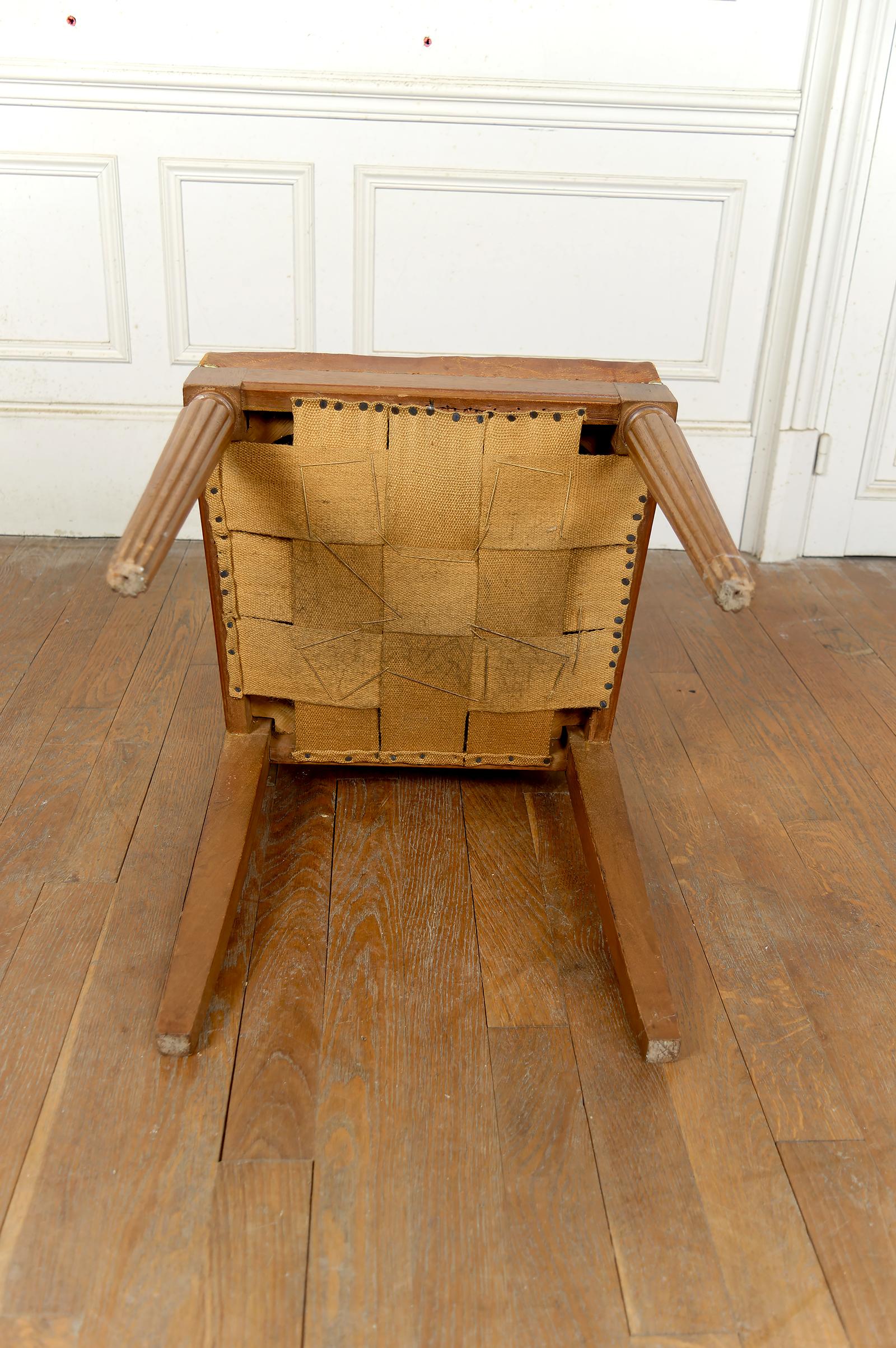 Set di 6 sedie Art Carved in noce intagliato, att. Gauthier-Poinsignon, CIRCA 1920 in vendita 10