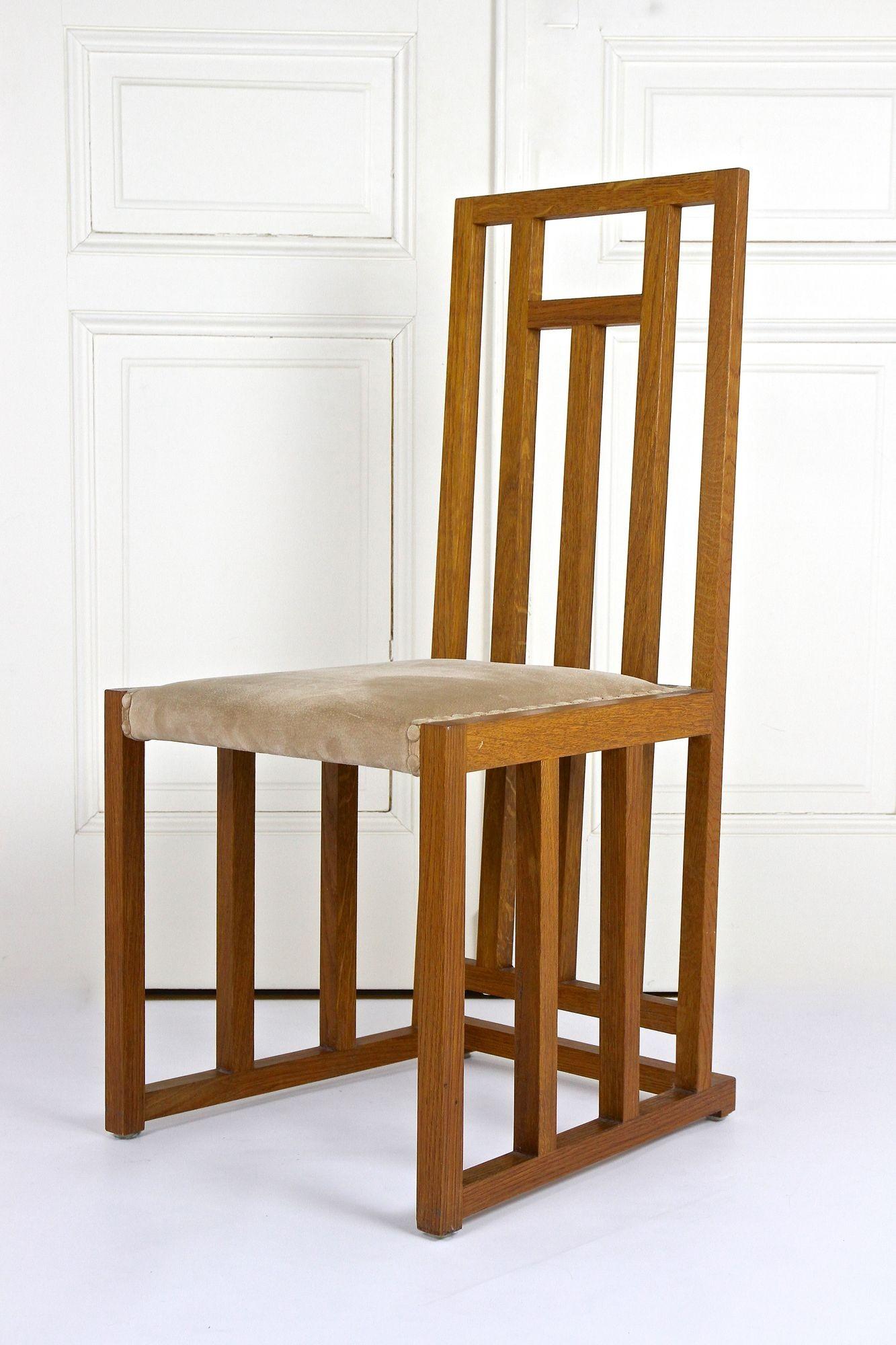 Set Of 6 Art Nouveau Dining Chairs by Josef Hoffmann, 20th Century, AT ca. 1901 For Sale 8