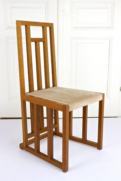 Ensemble de 6 chaises de salle à manger Art nouveau de Josef Hoffmann, 20ème siècle, vers 1901