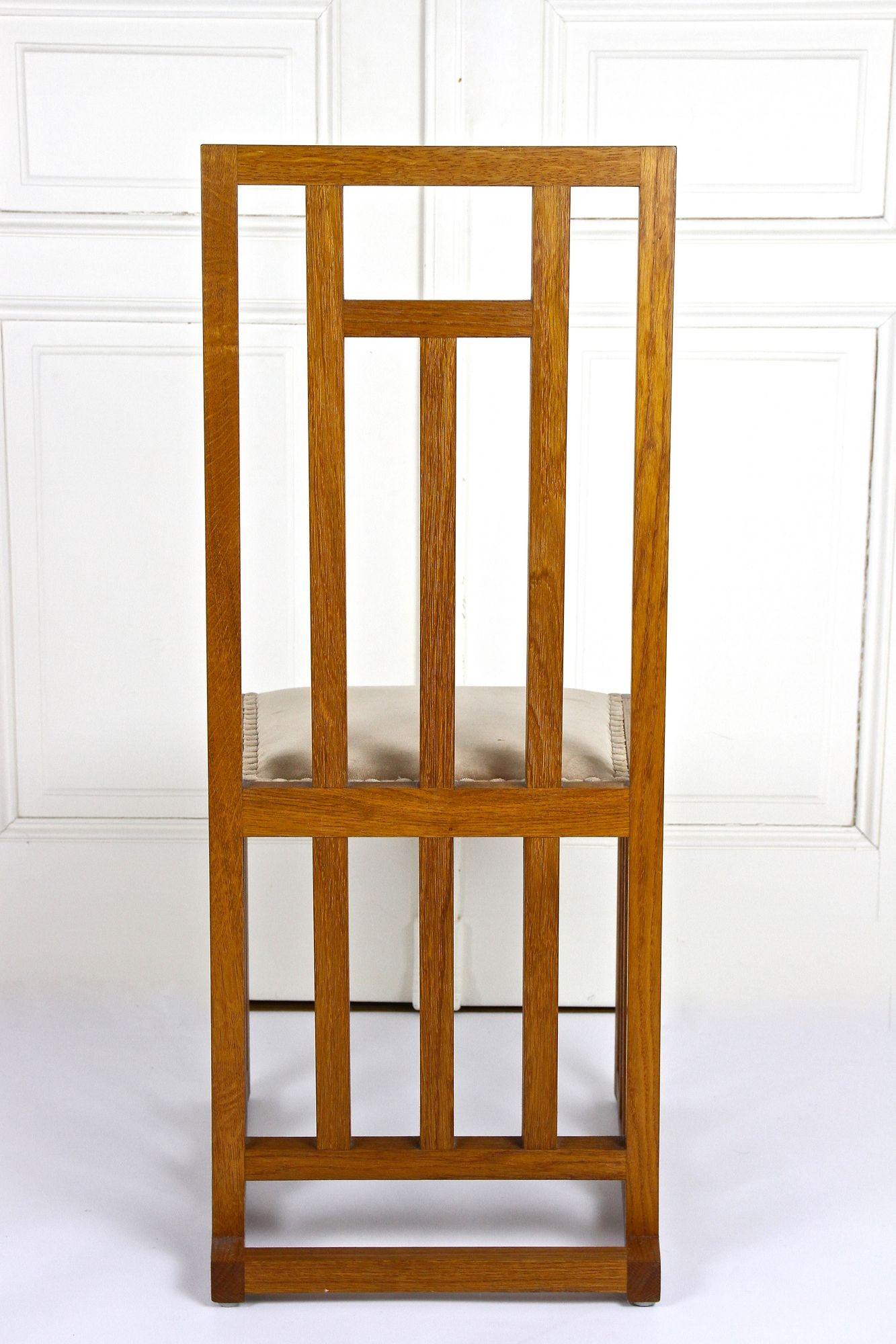Set Of 6 Art Nouveau Dining Chairs by Josef Hoffmann, 20th Century, AT ca. 1901 For Sale 3