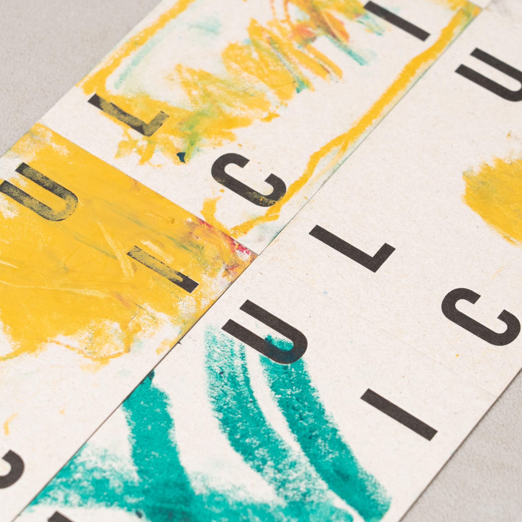 Set de 6 cartes d'invitation Artistics Intervened by Luci - 2017 DADA Gallery Bon état - En vente à Barcelona, Barcelona