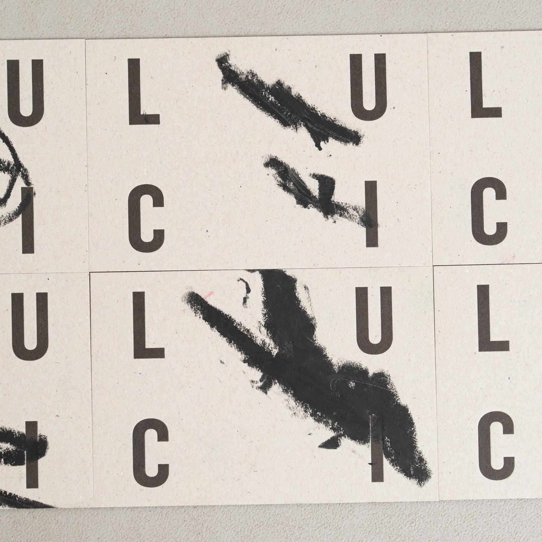 Satz von 6 künstlerisch intervenierten Einladungskarten von Luci - 2017 DADA Gallery im Zustand „Gut“ im Angebot in Barcelona, Barcelona