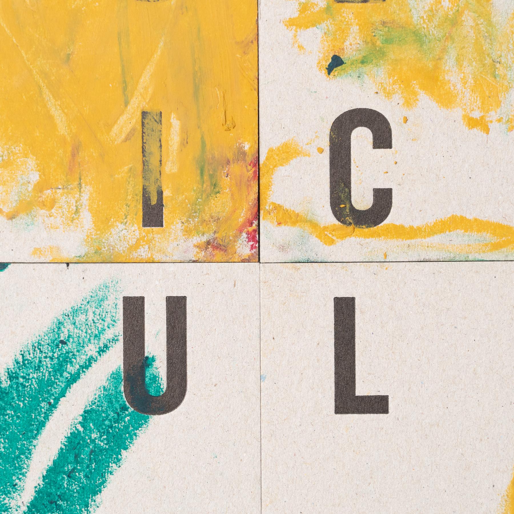 XXIe siècle et contemporain Set de 6 cartes d'invitation Artistics Intervened by Luci - 2017 DADA Gallery en vente