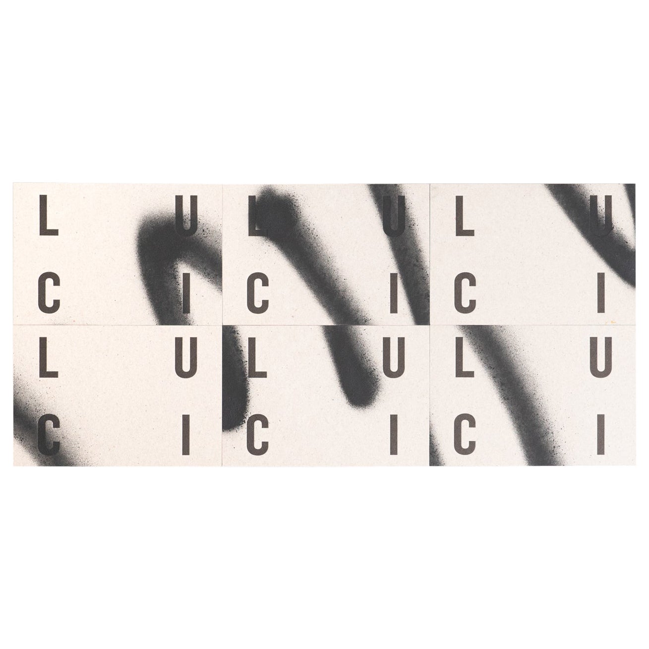 Set de 6 cartes d'invitation Artistics Intervened by Luci - 2017 DADA Gallery