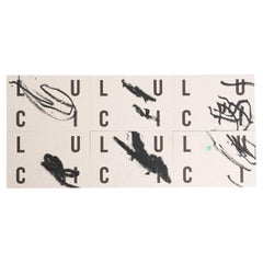 Satz von 6 künstlerisch intervenierten Einladungskarten von Luci - 2017 DADA Gallery