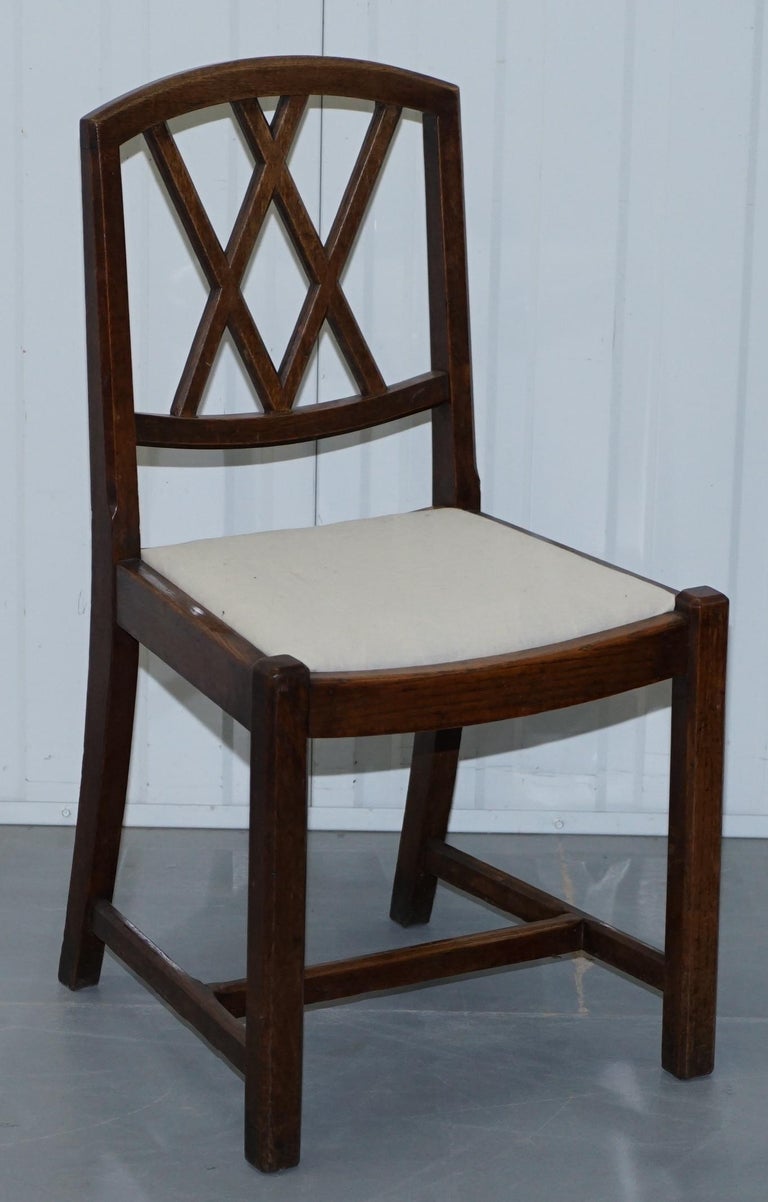Set of 6 Arts and Crafts Libertys London Dining Chairs Ianthe Calico