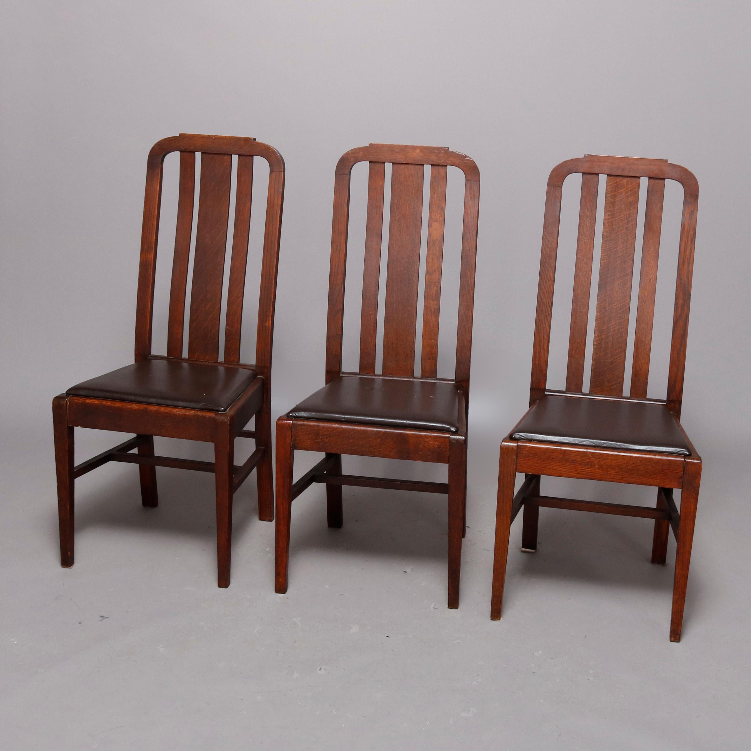 mission oak chairs