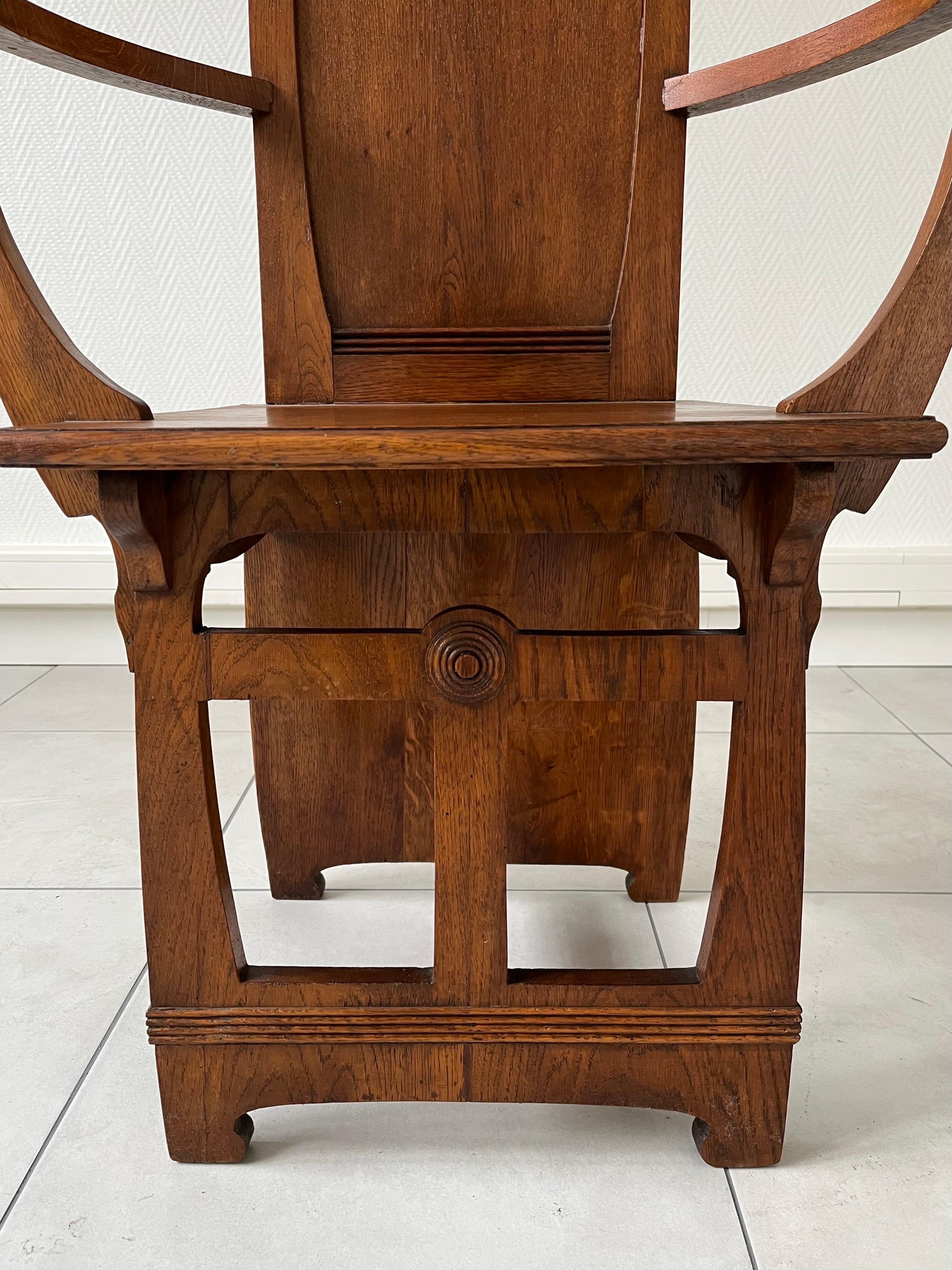 Autrichien Ensemble de 4 fauteuils Arts&Crafts en vente