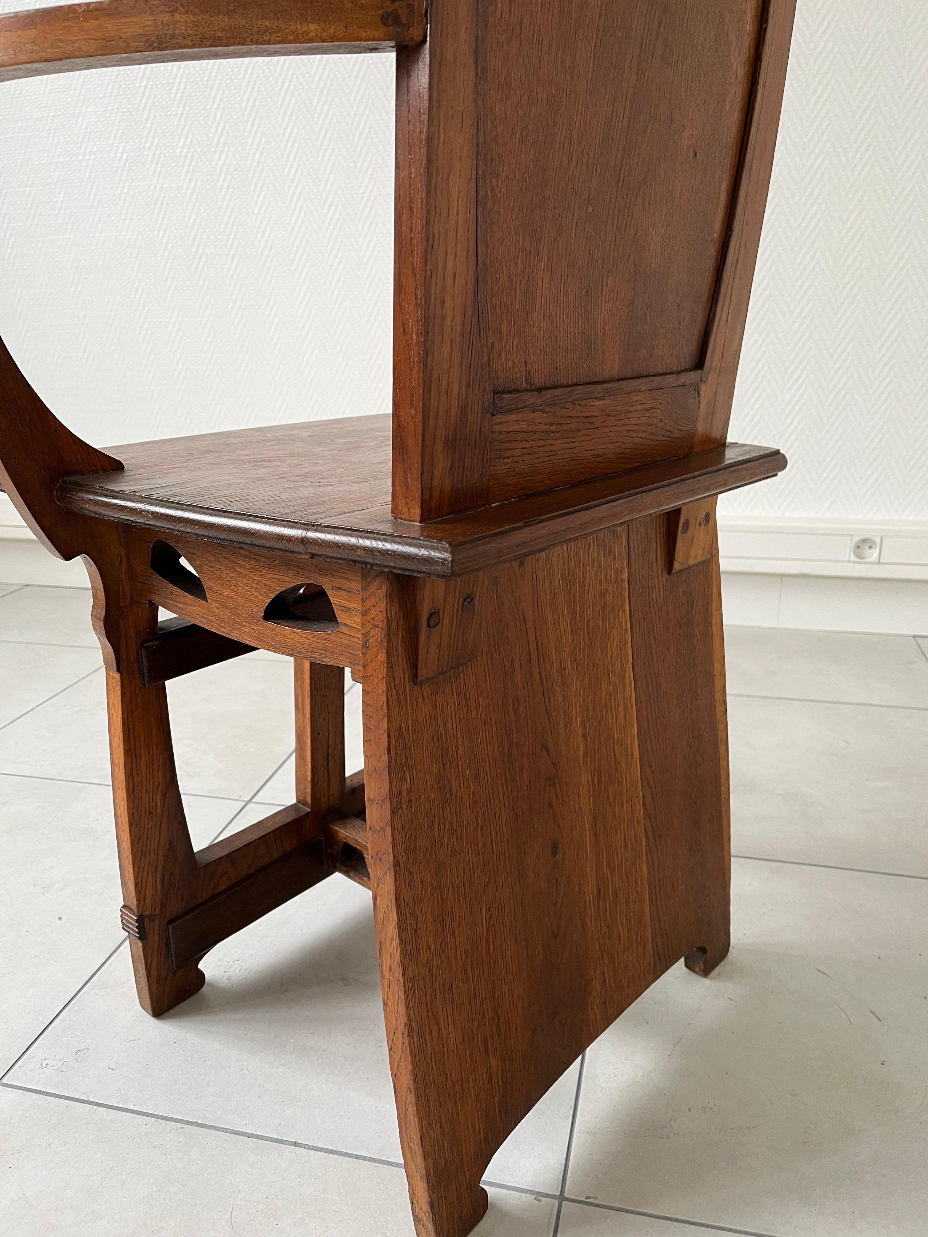 Début du 20ème siècle Ensemble de 4 fauteuils Arts&Crafts en vente