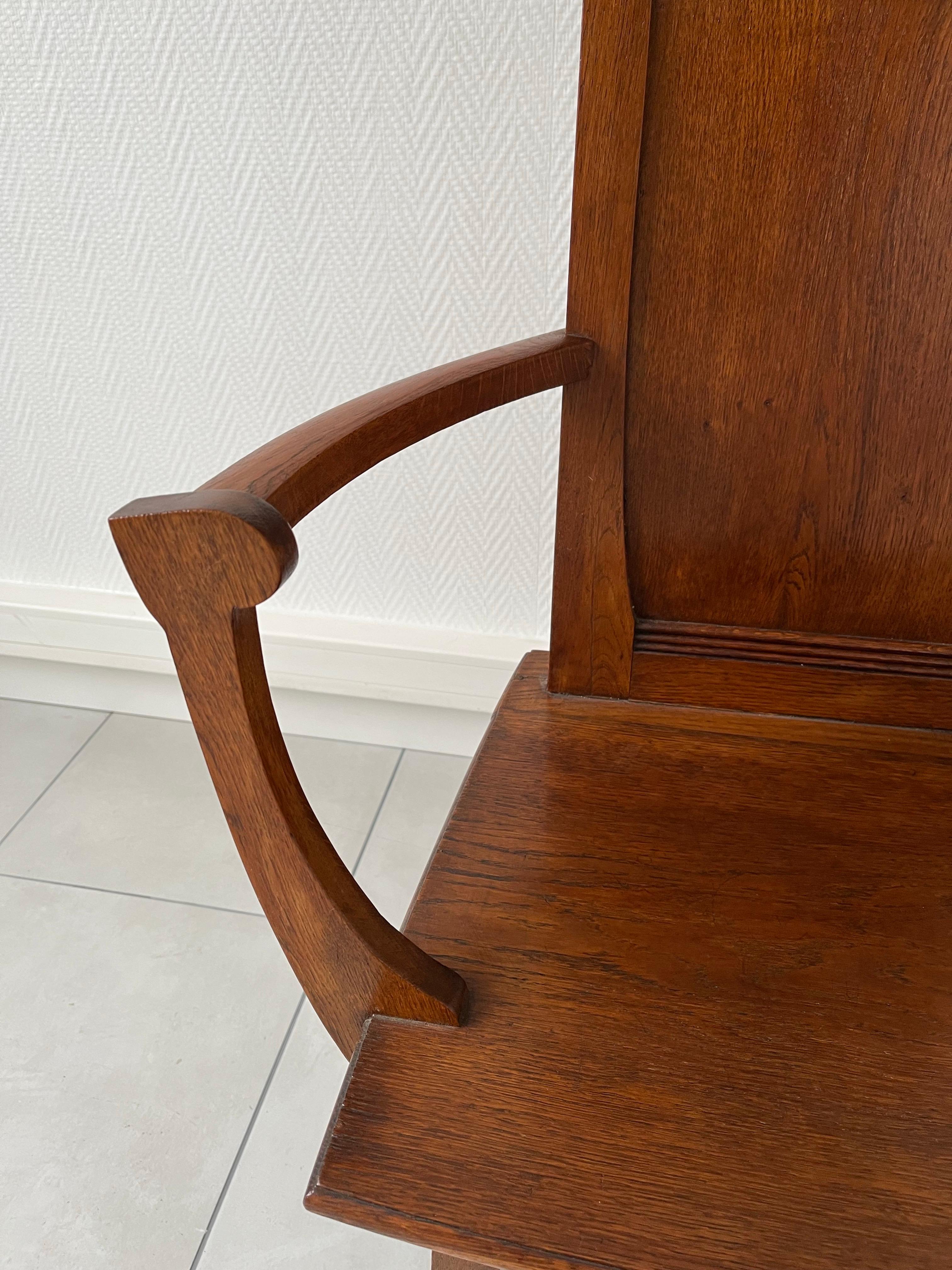 Bois Ensemble de 4 fauteuils Arts&Crafts en vente