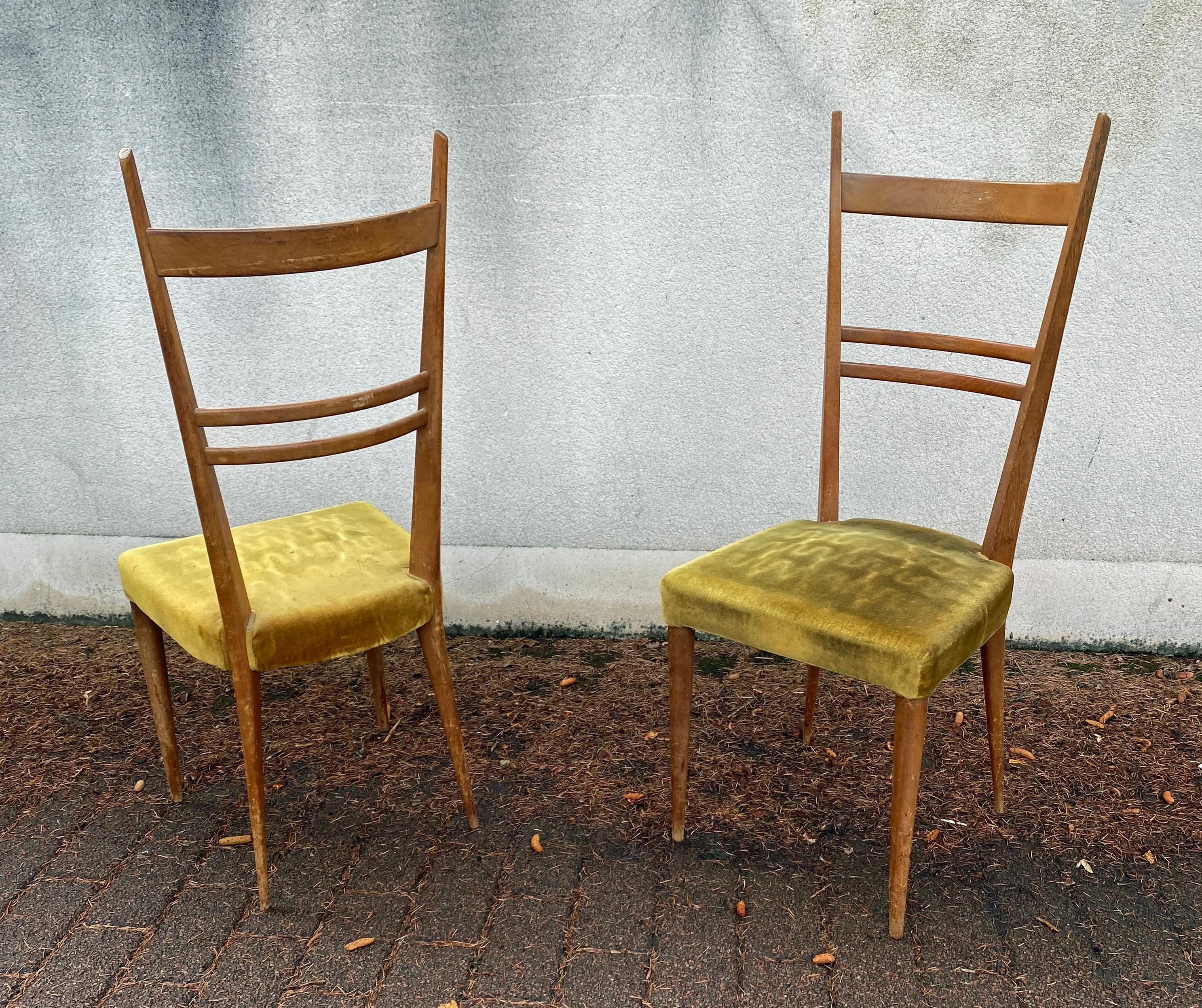 Set of 6 Ashwood Chairs in the Style of Gio Ponti, Edition Roset For Sale 6