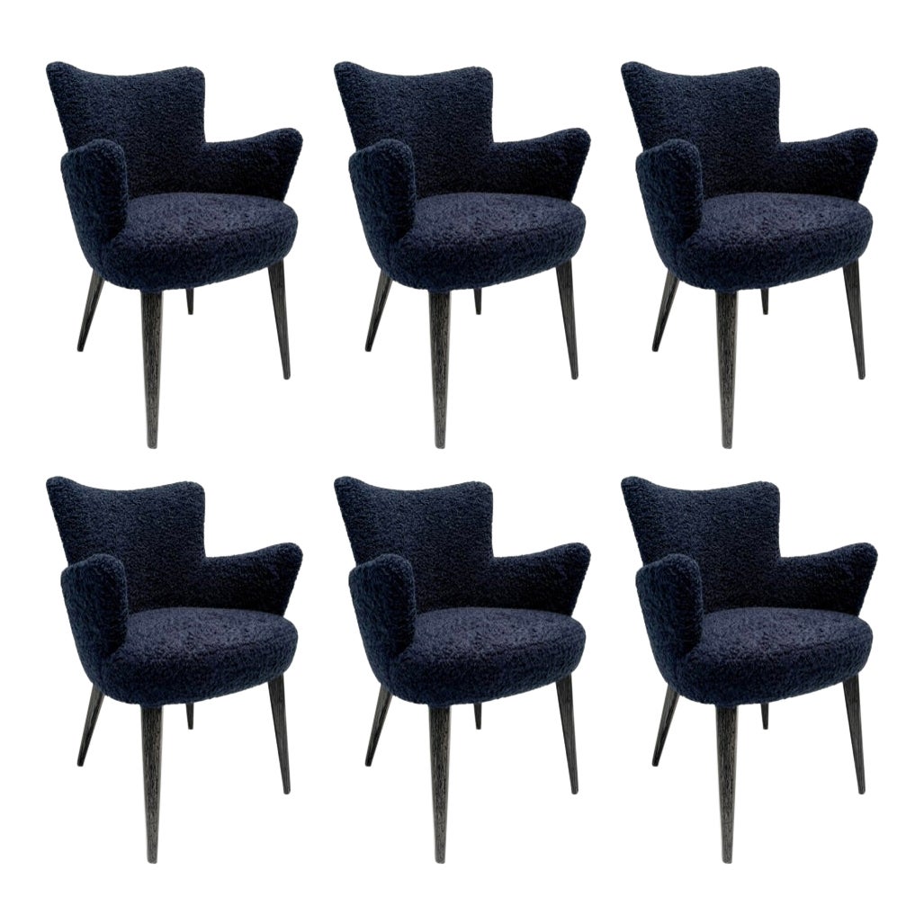 Ensemble de 6 chaises Aube, par Bourgeois Boheme Atelier en vente