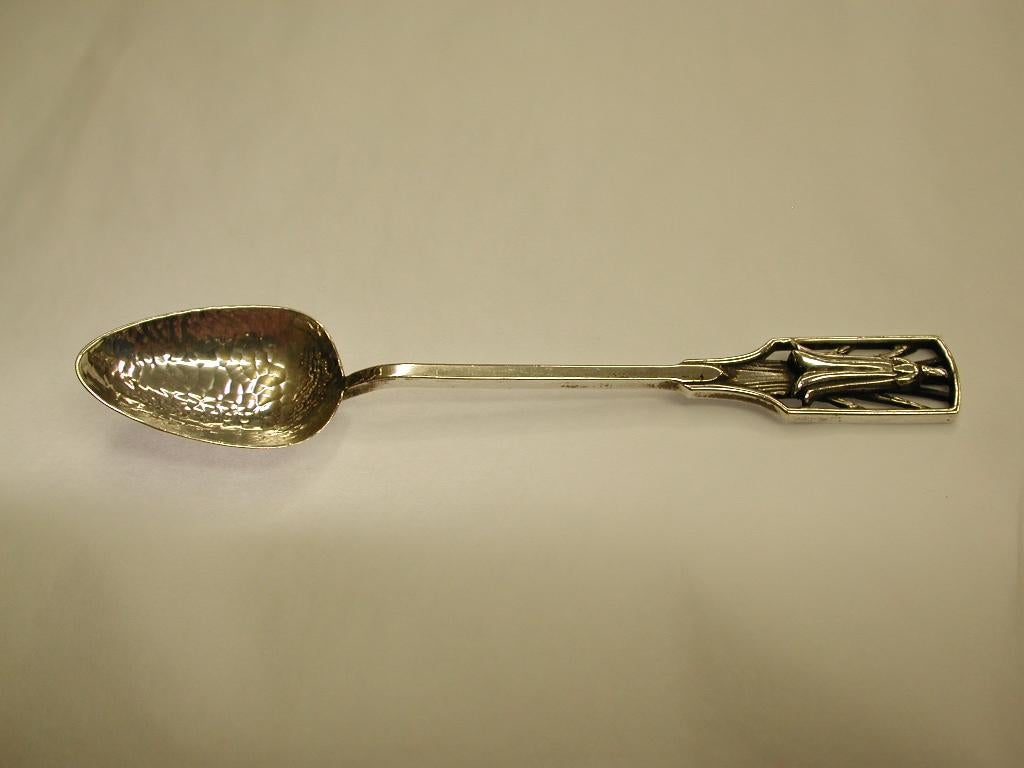 Set of 6 Australian Arts & Crafts Silver Coffee Spoons, J A B Linton Perth c1920 In Good Condition In London, GB