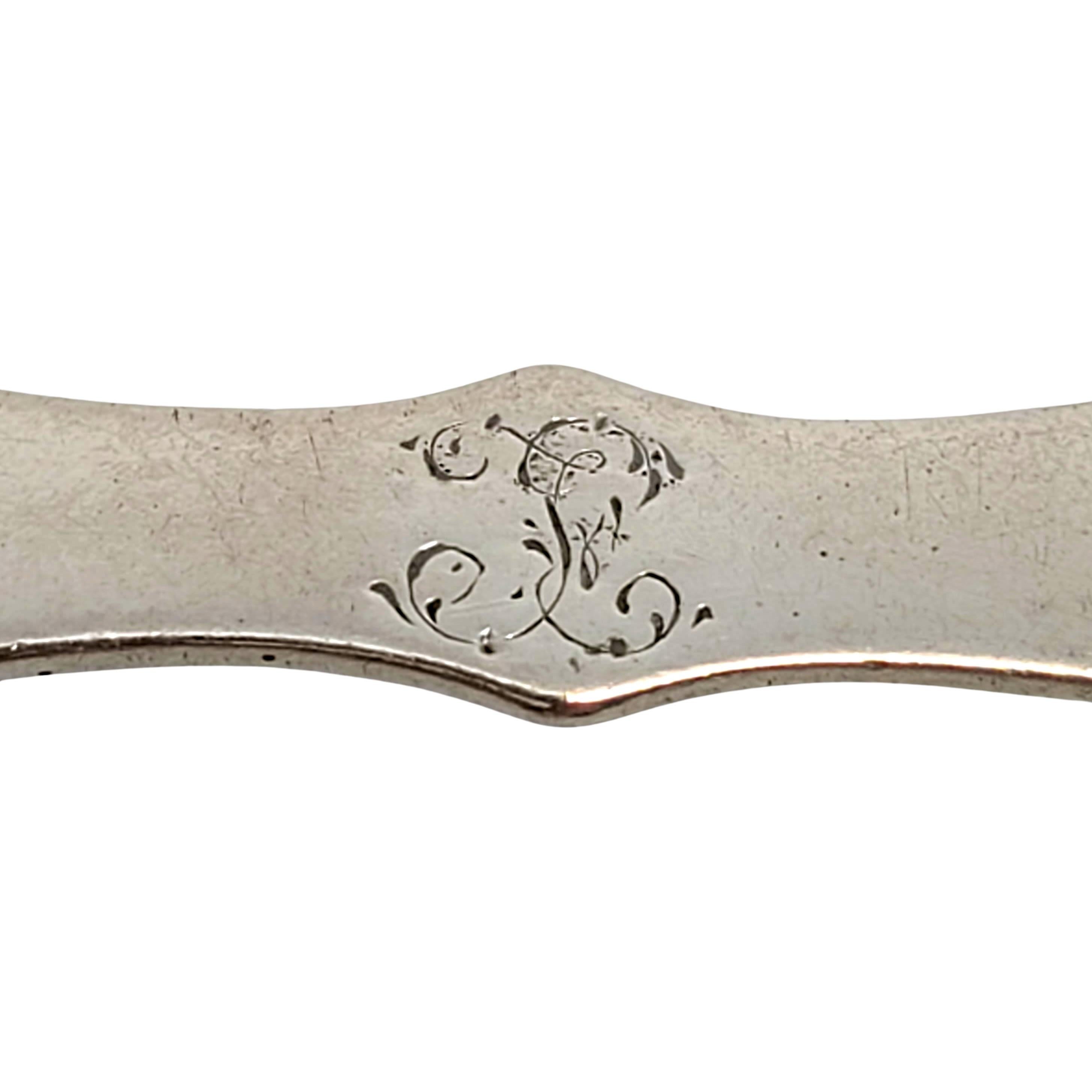 Set of 6 Austria-Hungary 800 Silver Jack End Knife Rests with Monogram For Sale 3
