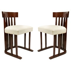 Set of 6 Austrian Secessionist Mahogany Side Chairs
