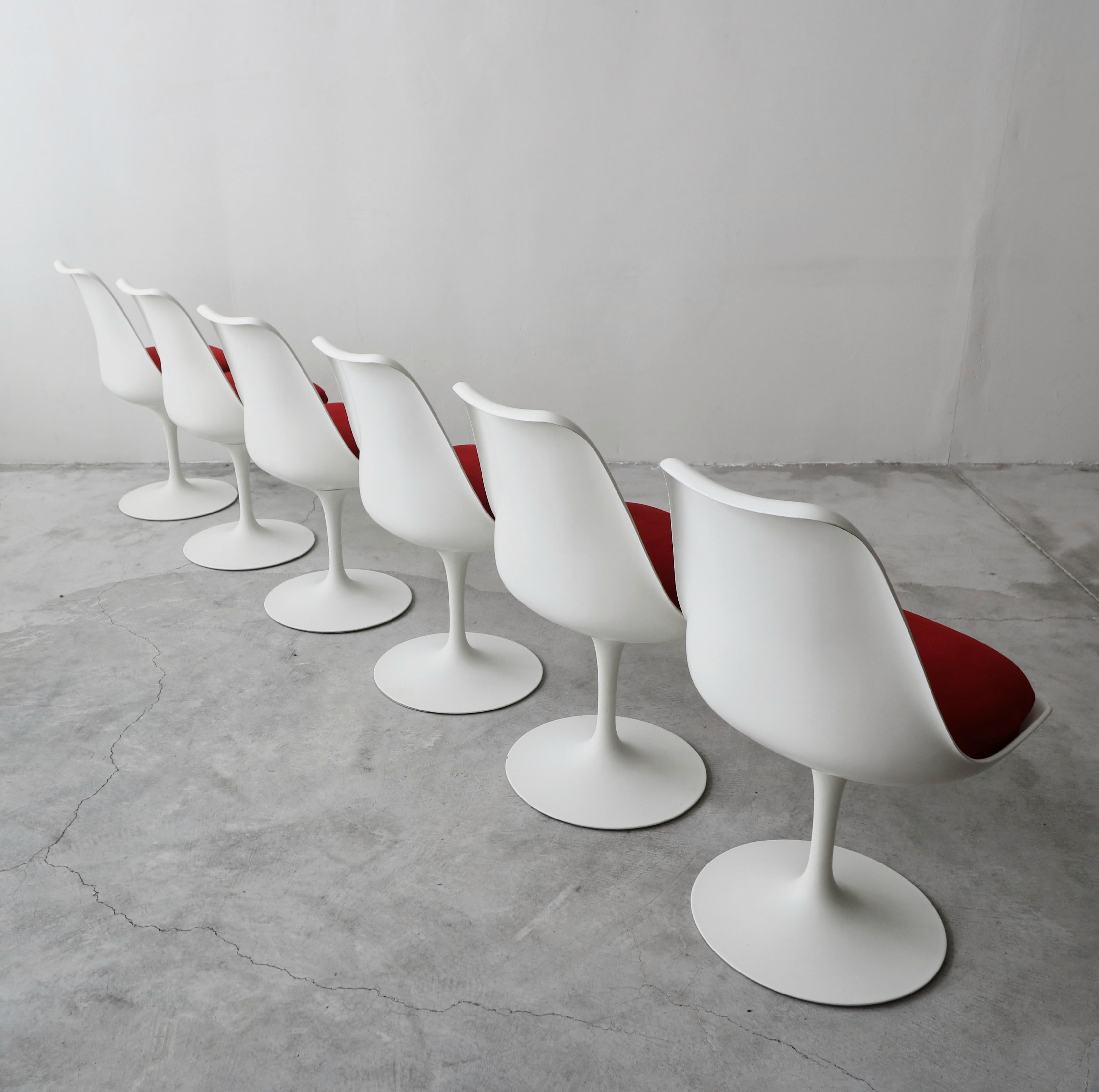 20th Century Set of 6 Authentic Early Tulip Dining Chairs by Eero Saarinen for Knoll