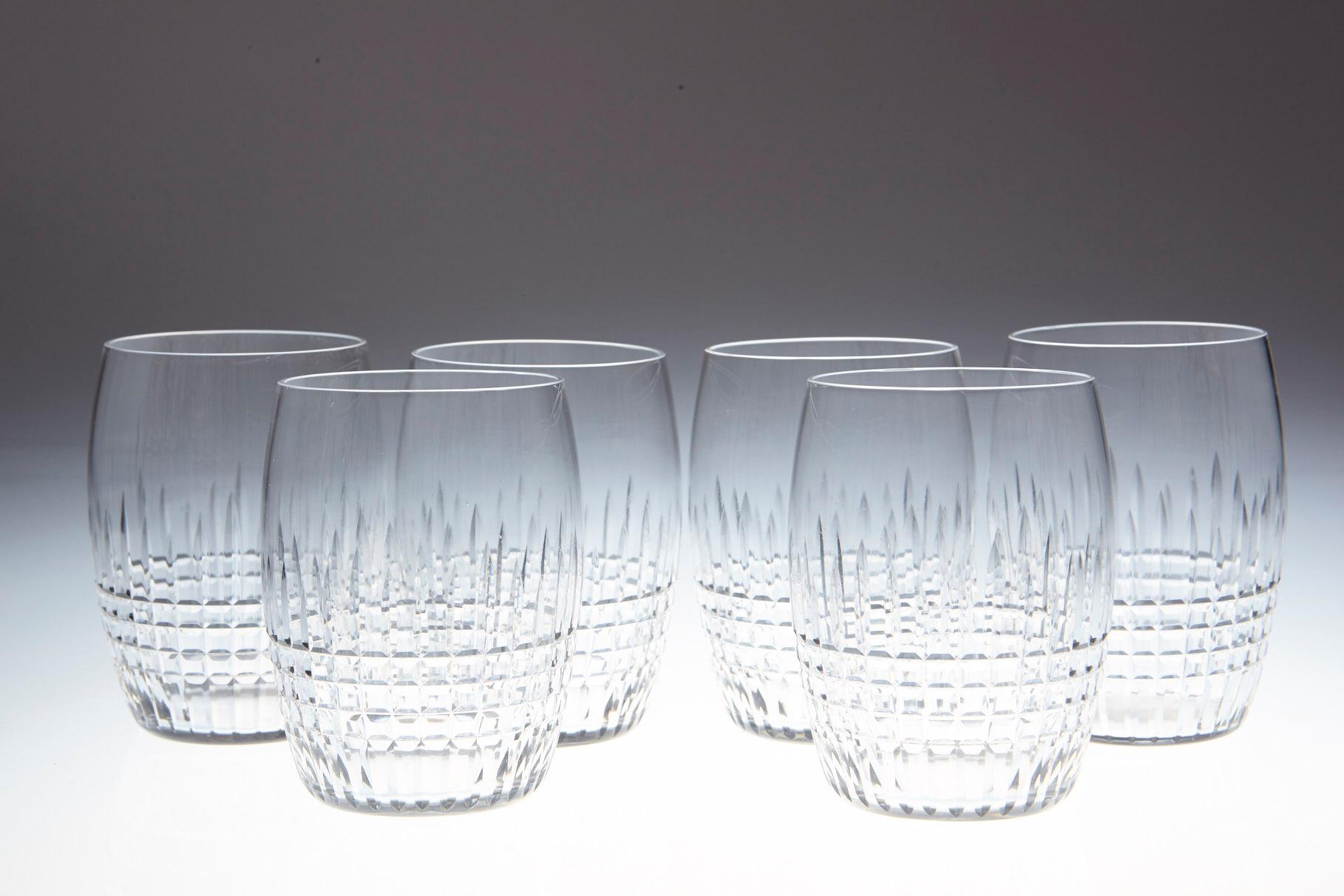 20th Century Set of 6 Baccarat Crystal 'Nancy' Pattern Water Glasses, circa 1950s