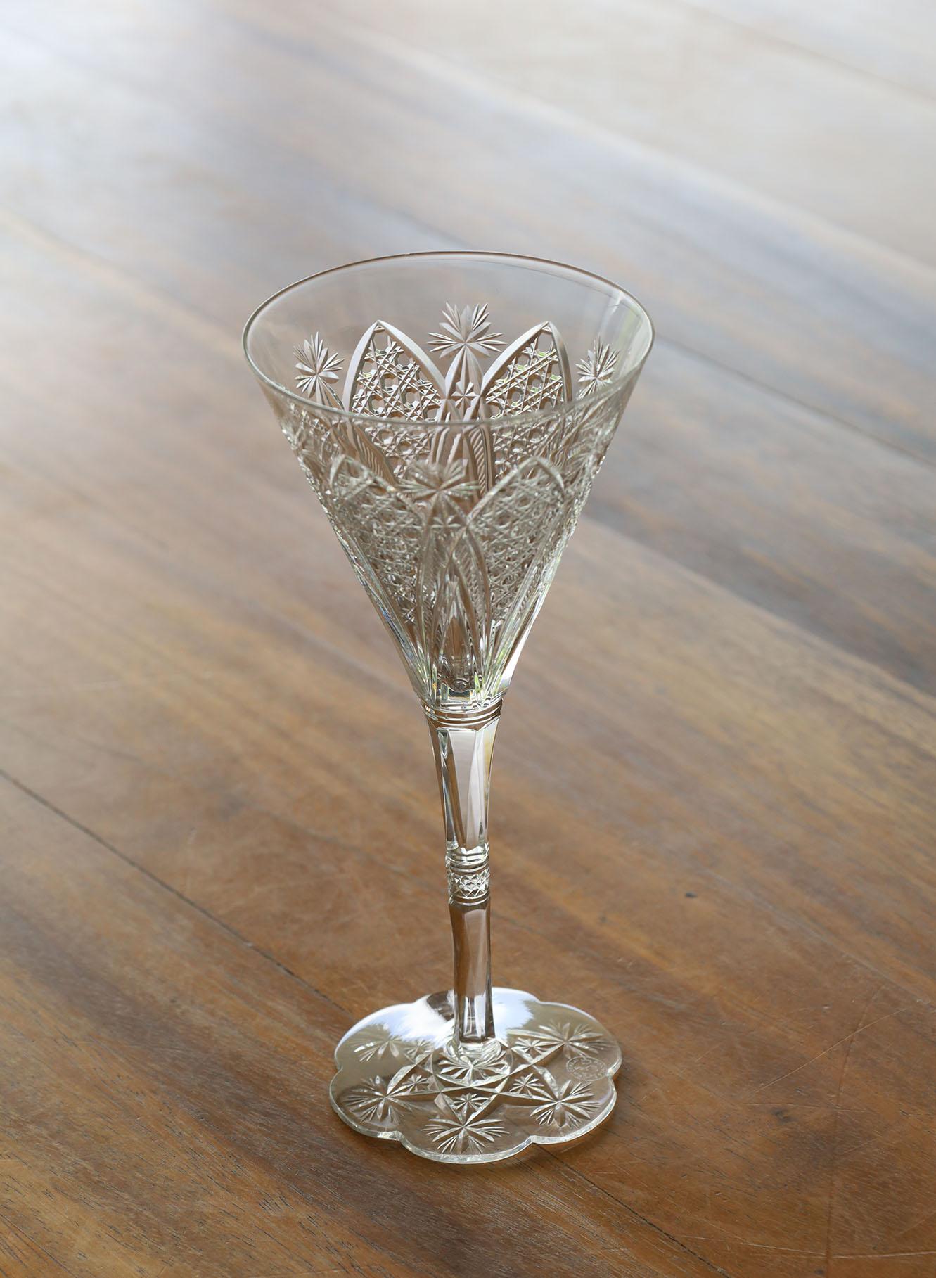 Juego de 6 Copas de Vino Tinto de Cristal Soplado a Mano Elbeuf de Baccarat Hecho a mano en venta