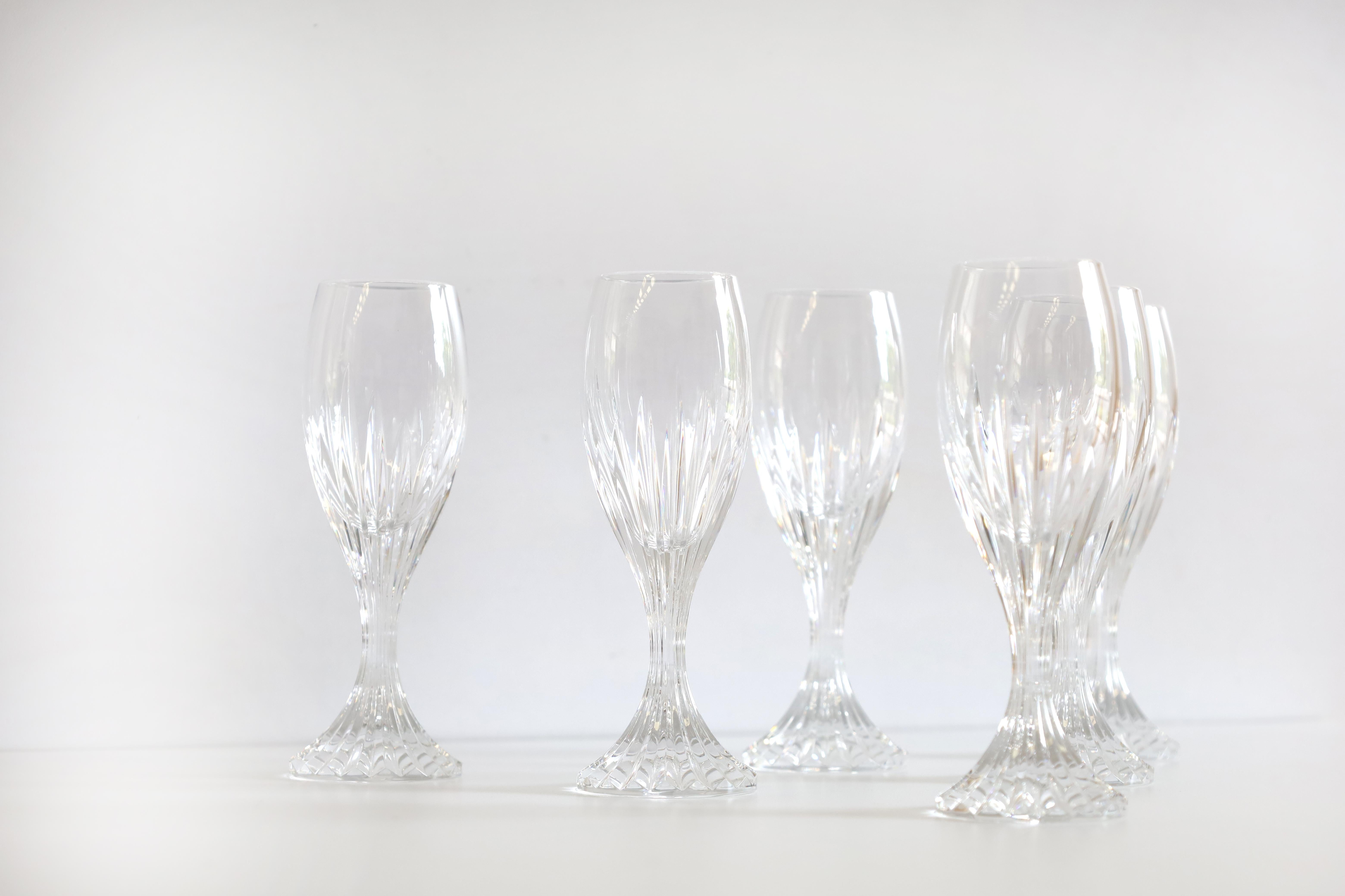 Modern Set of 6 Baccarat Massena Liquor Glasses