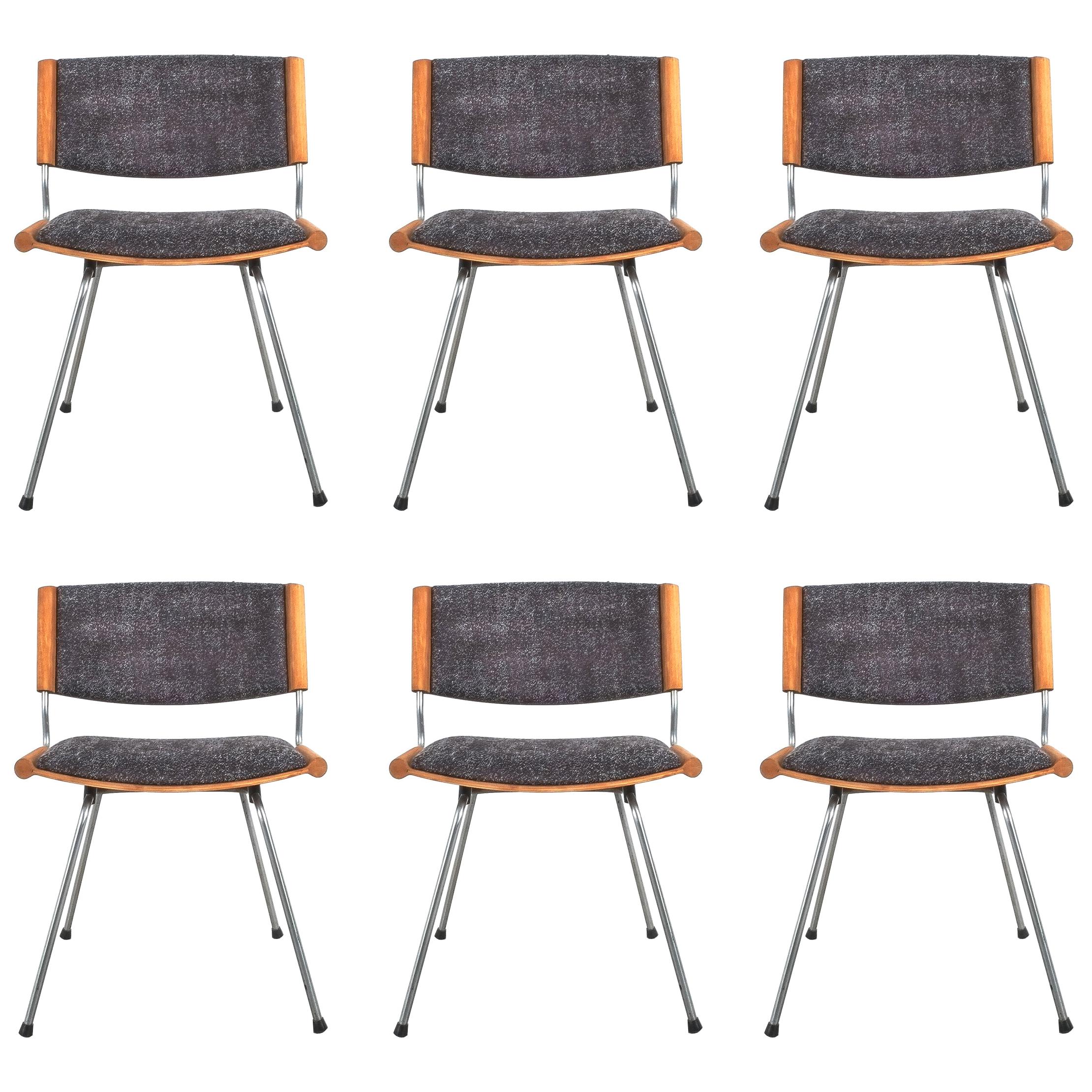 Set of 6 Badminton ND 150 Dining Chairs Nanna Ditzel for Kolds Savvaerk For Sale