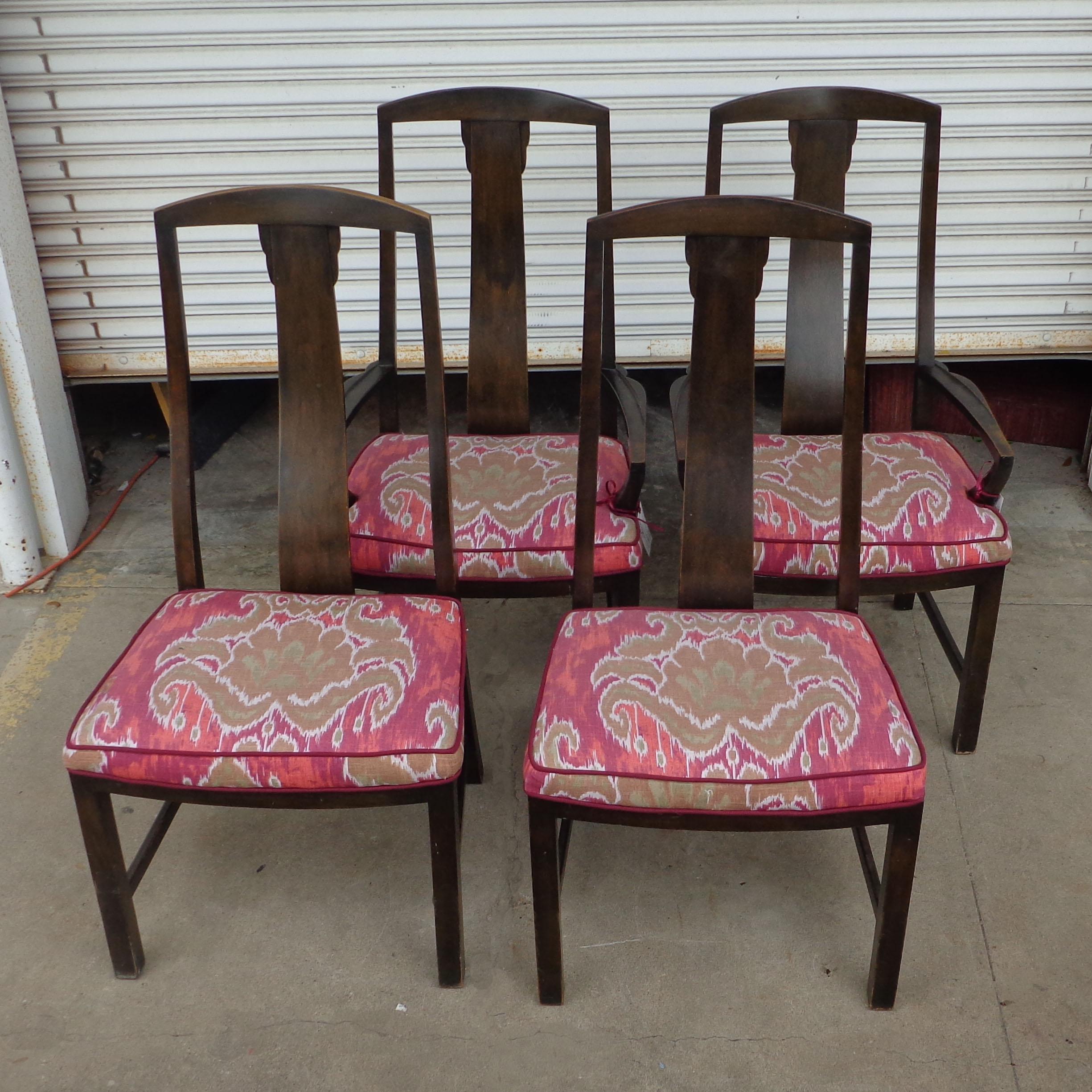 Chinese Chippendale Set of 6 Baker Dining Chairs