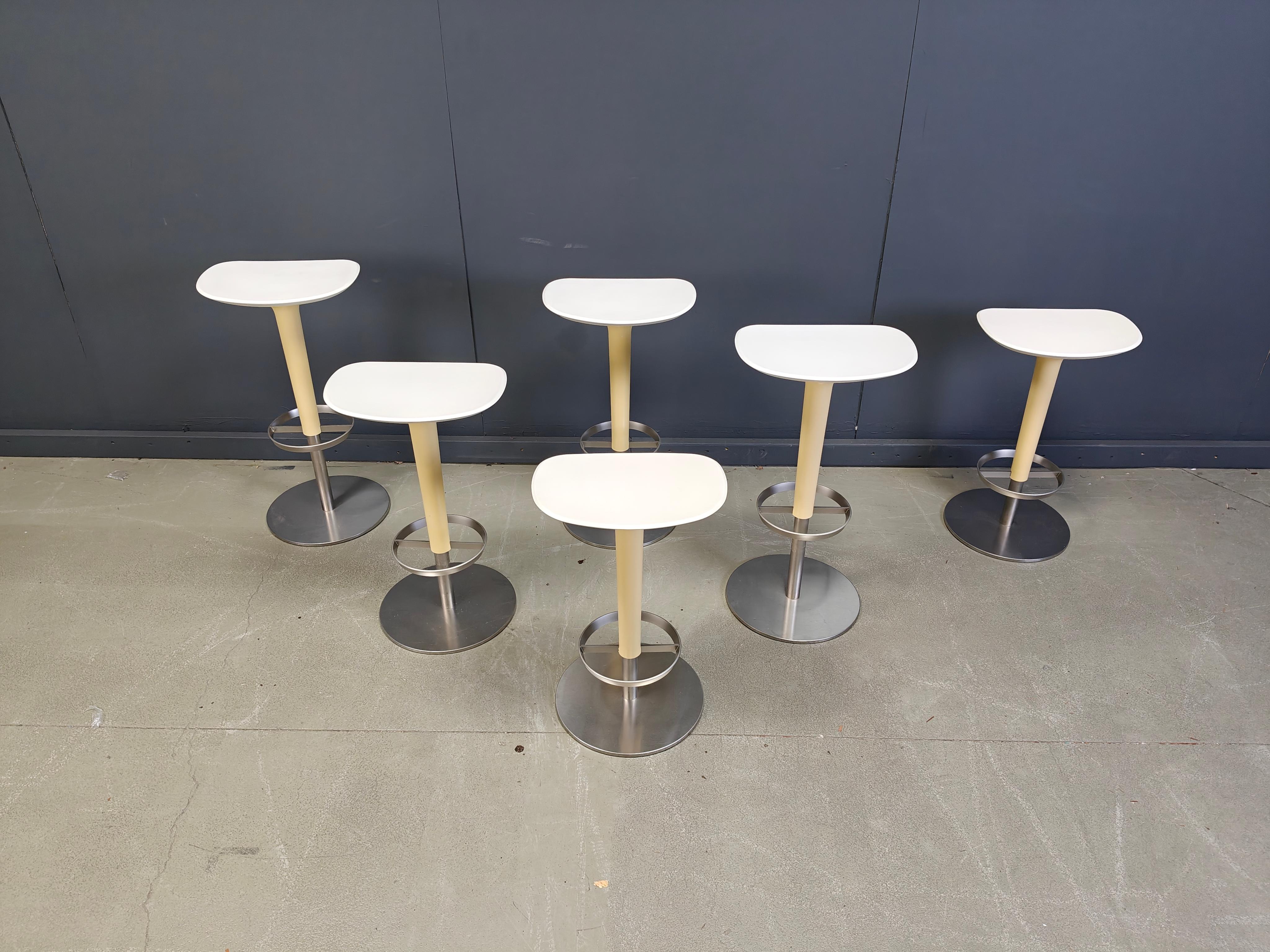 Set of 6 bar stools by Arper, 1990s For Sale 6