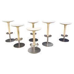 Set of 6 bar stools by Arper, 1990s