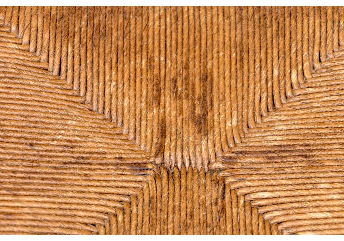 Satz von 6 Bausman Land Französisch Ladder-back Stühle mit Rush Sitze im Angebot 7