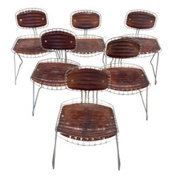 Set of 6 Beaubourg Dining Chairs by Michel Cadestin and George Laurent, 1970's
