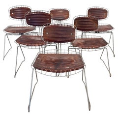Set of 6 Beaubourg Dining Chairs by Michel Cadestin and George Laurent, 1970's