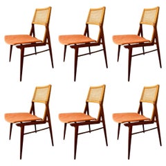 Ensemble de 6 belles chaises de salle à manger en teck