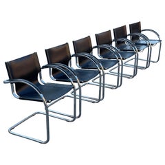 Set of 6 Beautiful Vintage Cantilever Chairs, 1970´S Italy