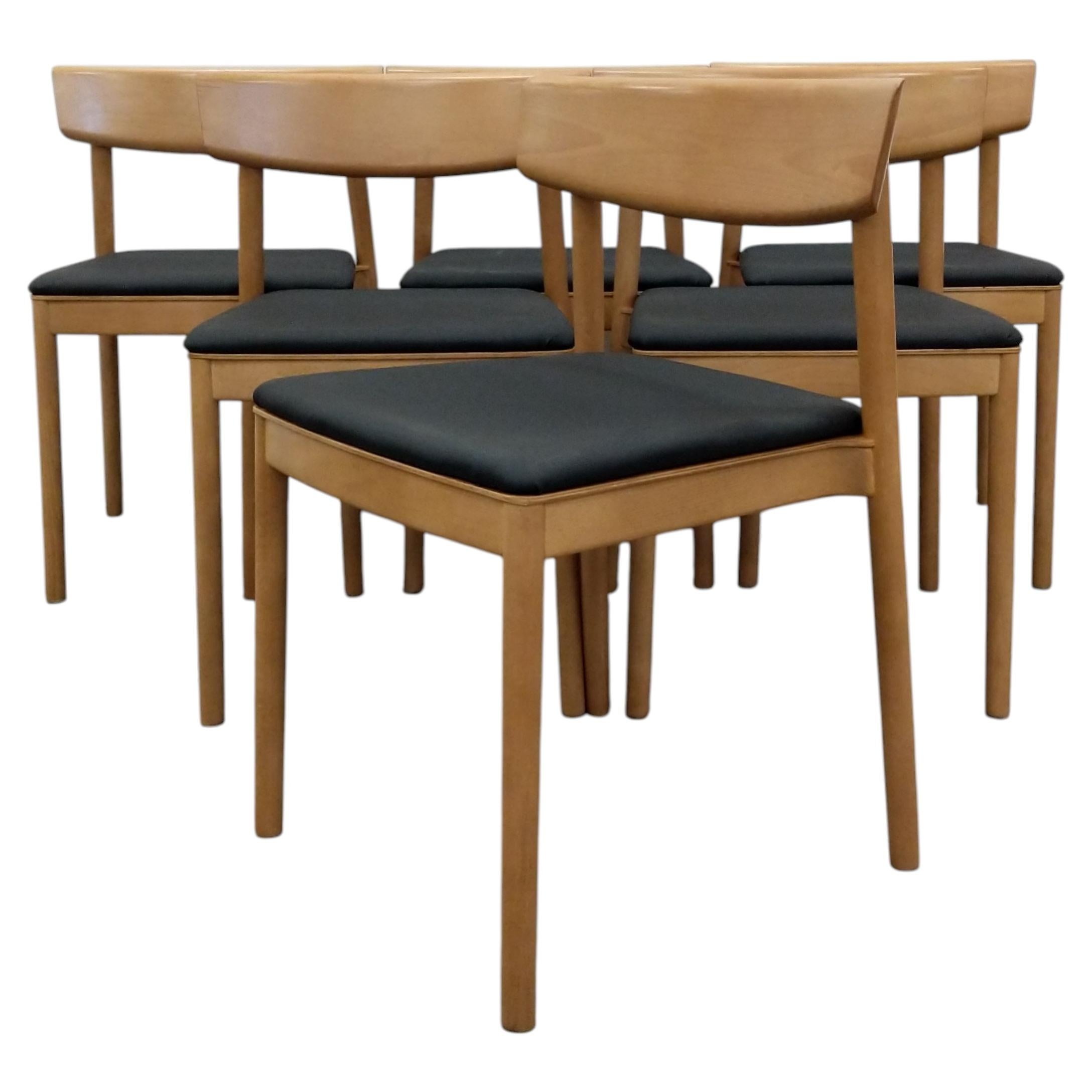 6er-Set Esszimmerstühle aus Buchenholz von Andreu World im Angebot