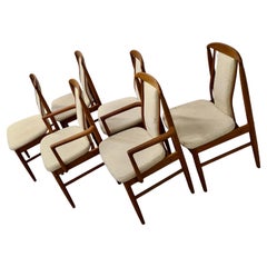 Ensemble de 6 chaises de salle à manger en teck Benny Linden